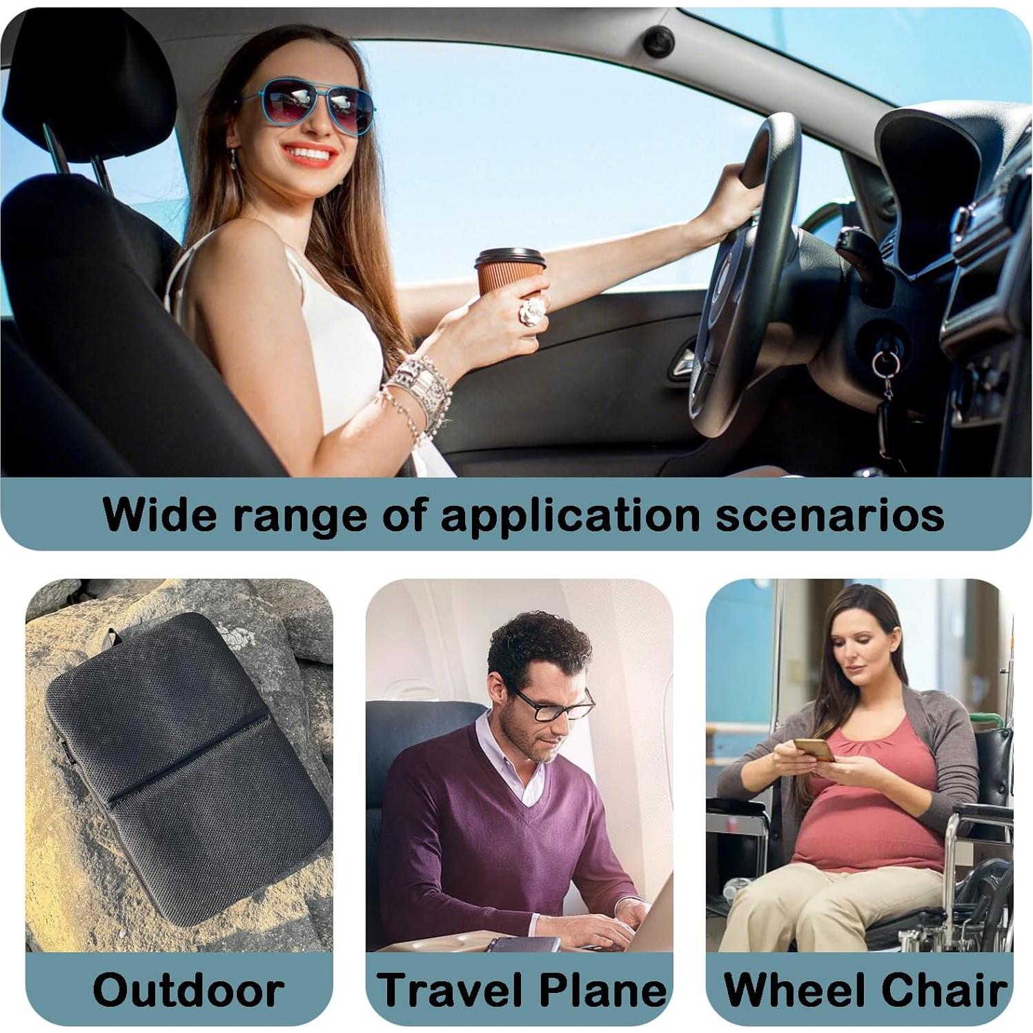 Cojín de Gel Kolanohani Plegable 46.99 cm para Alivio Coccix