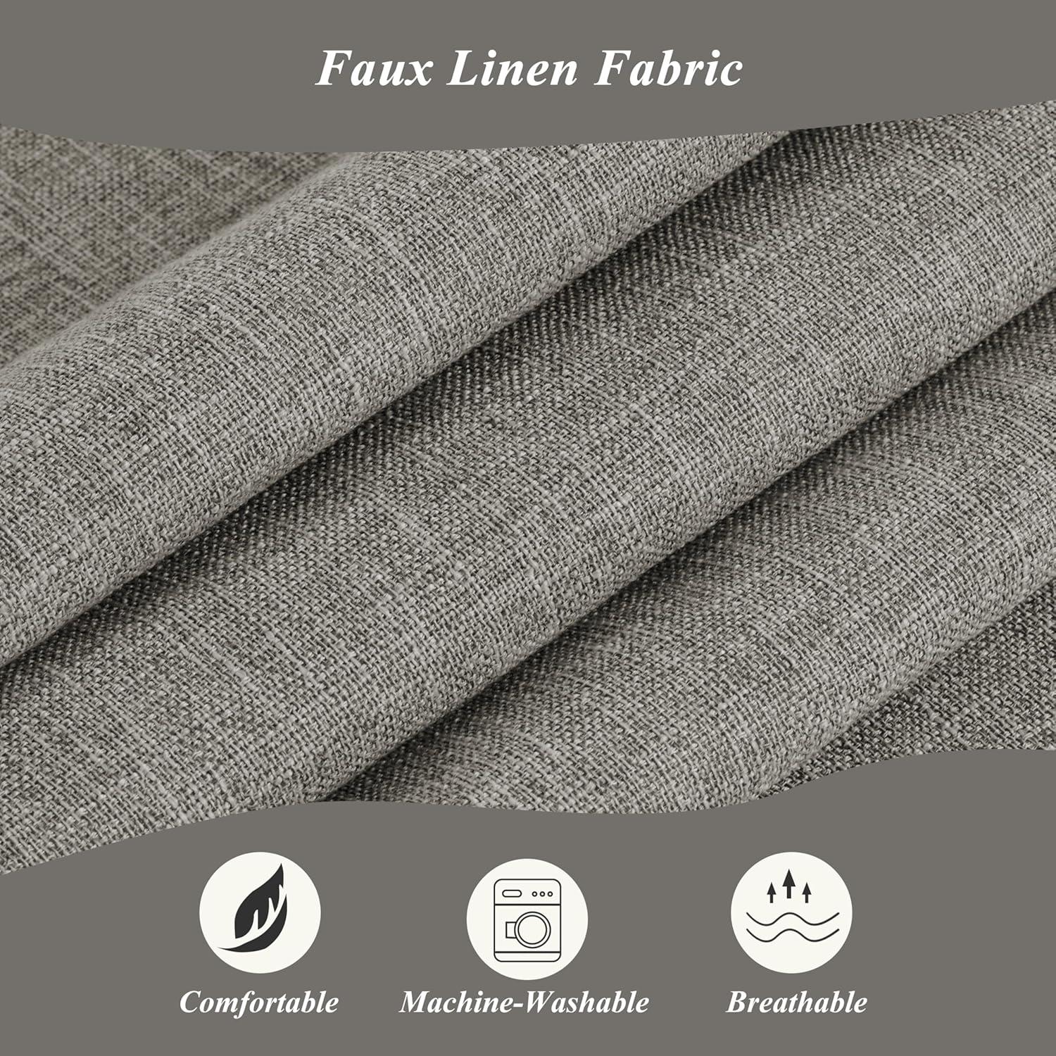 Juego de 2 Cojines para Silla Mecedora FlyGulls Gris Claro