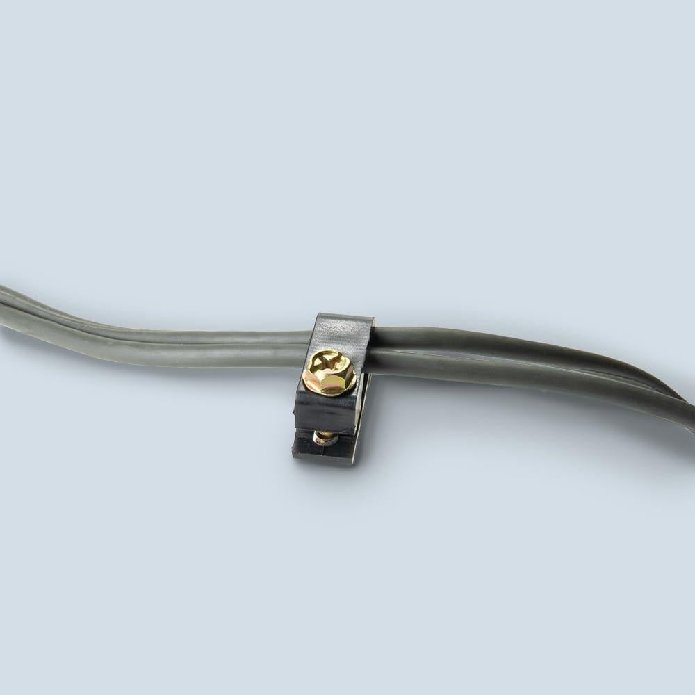 Clip de Tornillo Flexible Doble Skywalker - 100 Piezas Negro