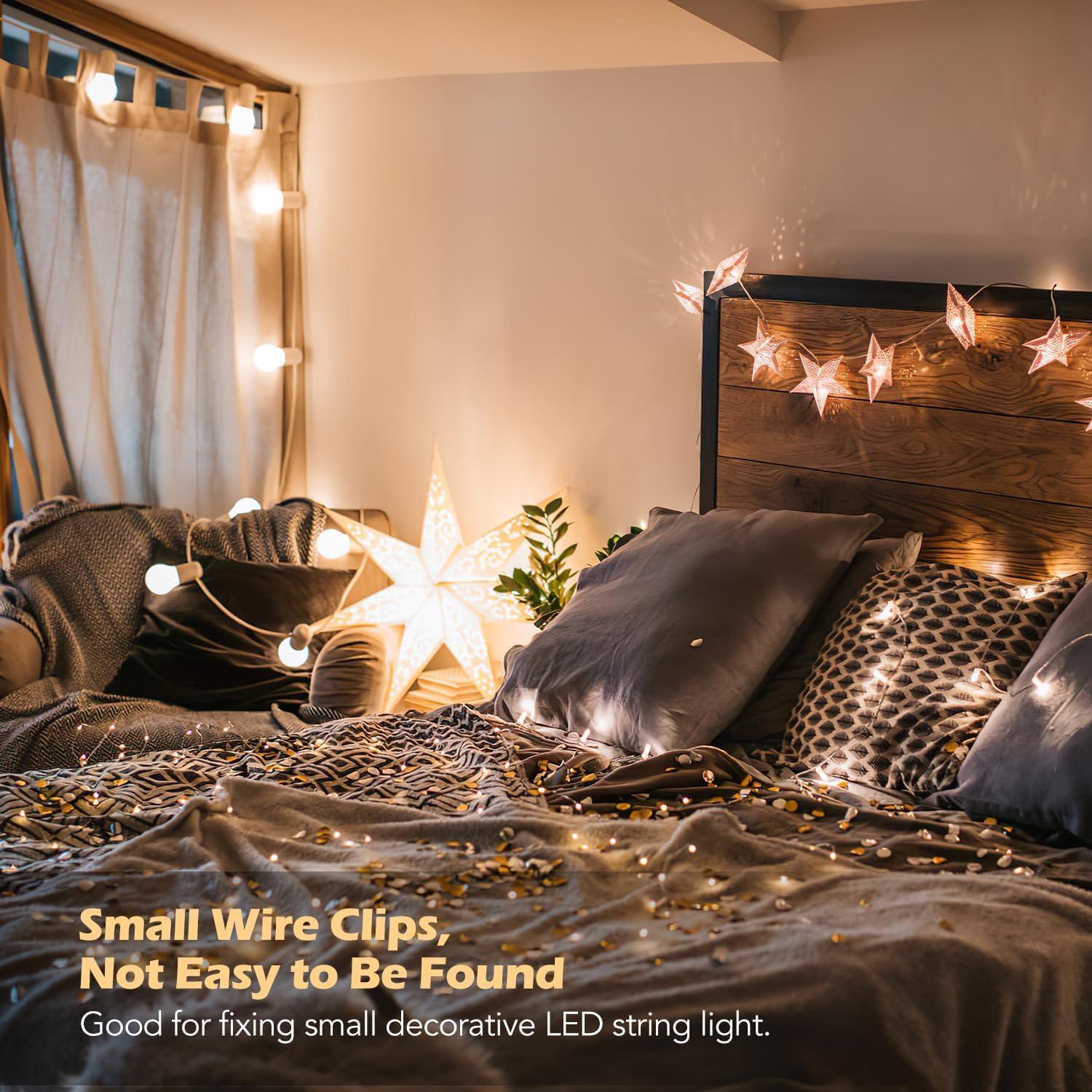 Clips Adhesivos para Cables AGPTEK 100 PCS Transparente