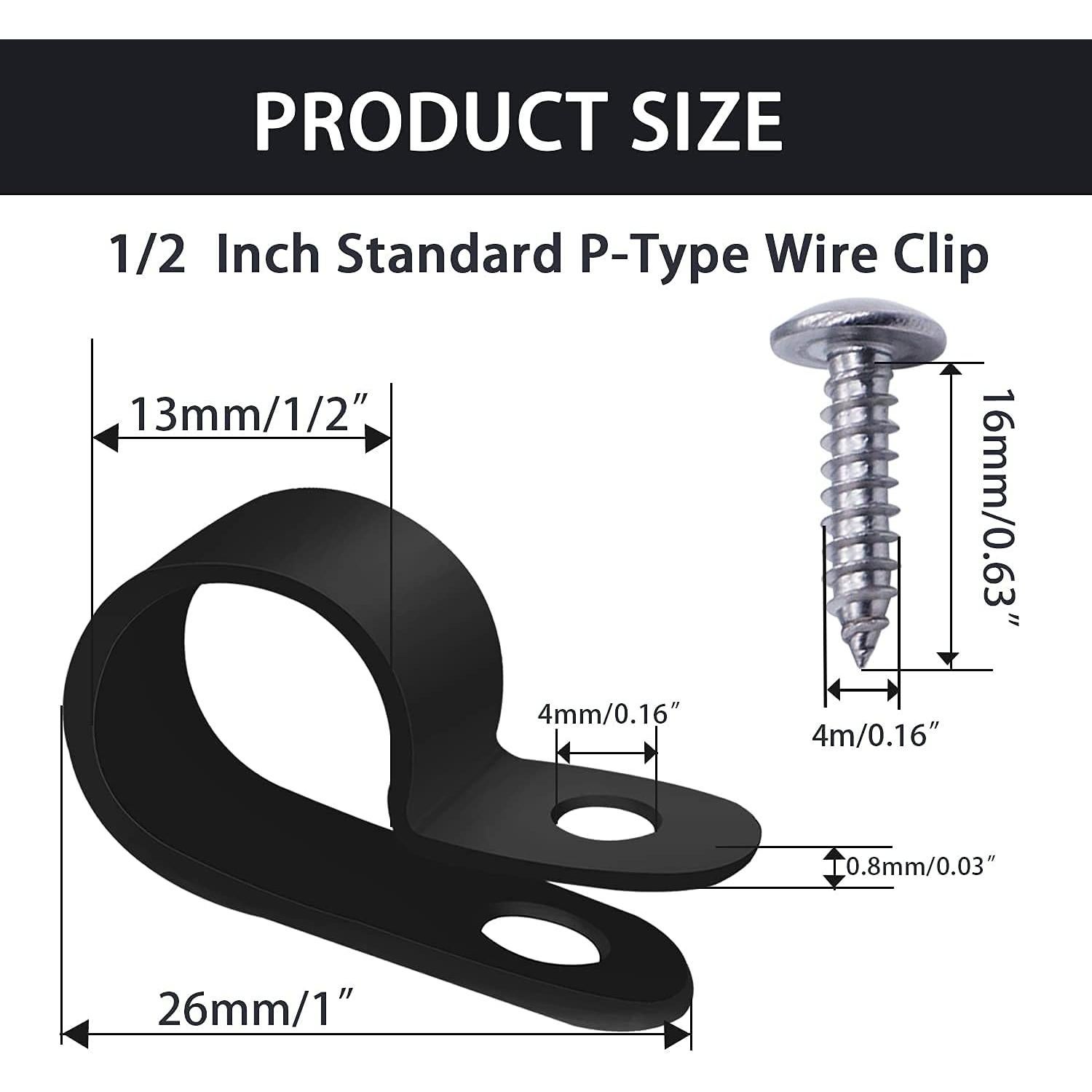 Clips de Montaje de Luz de Cuerda Mankk 50PCS 13mm Nylon