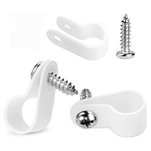 Clips de Montaje LOKMAN 100 Pcs 8mm para Luces de Cuerda