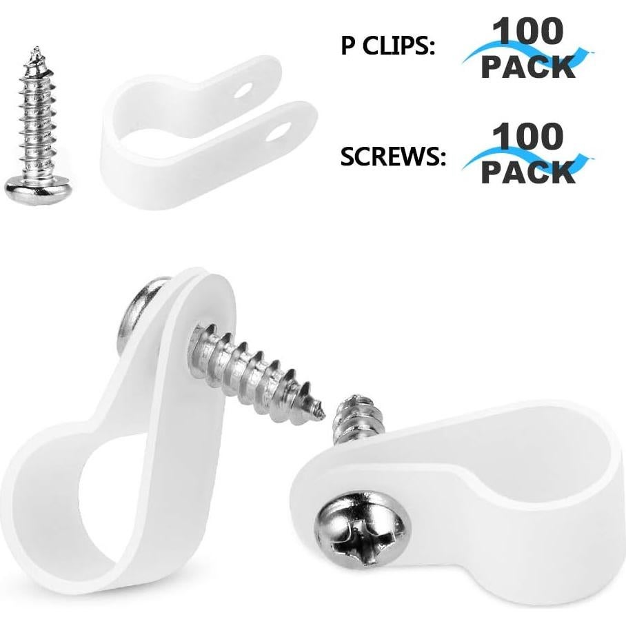 Clips de Montaje LOKMAN 100 Pcs 8mm para Luces de Cuerda