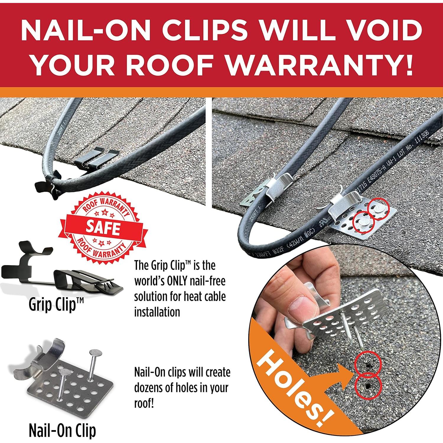 Clips Grip para Cable Térmico Radiant Solutions 325 - 25 Piezas