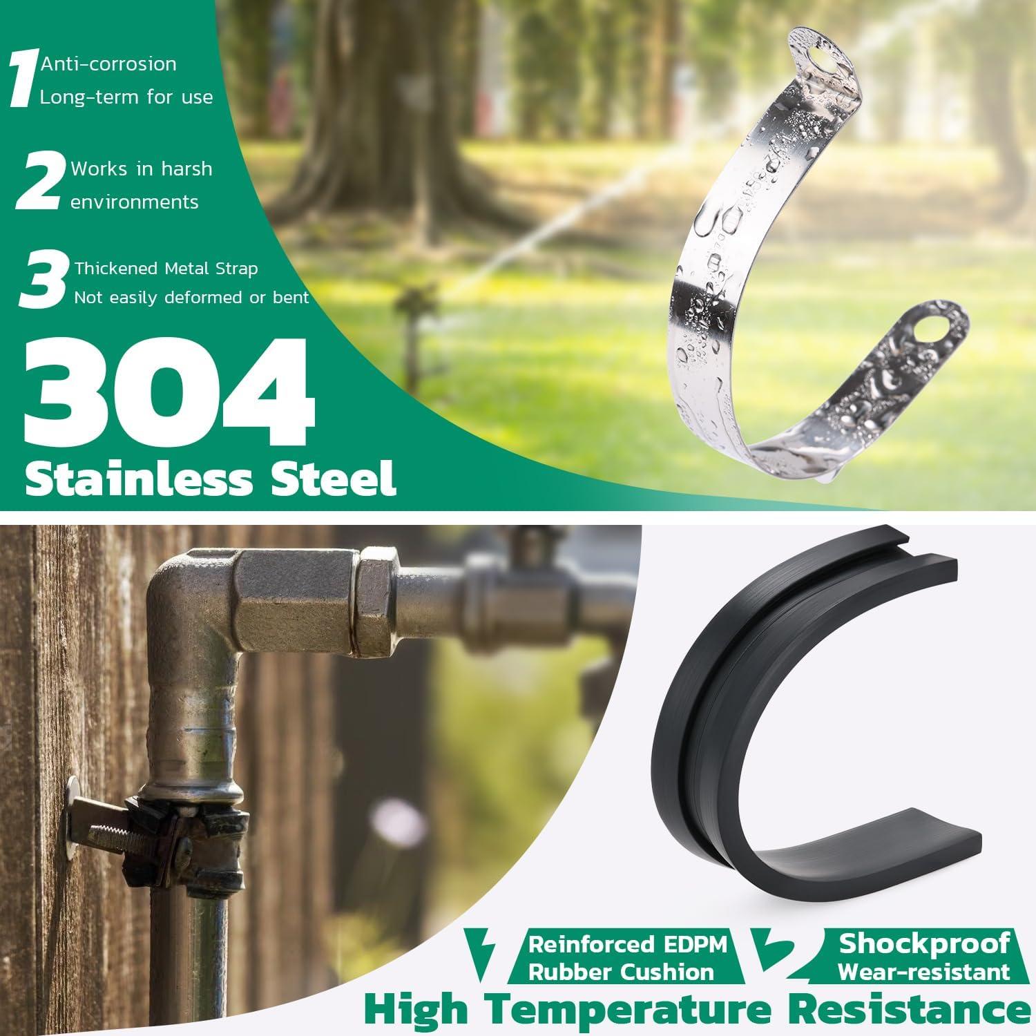 Kit de 125 Abrazaderas de Cable OURU Acero Inoxidable 304