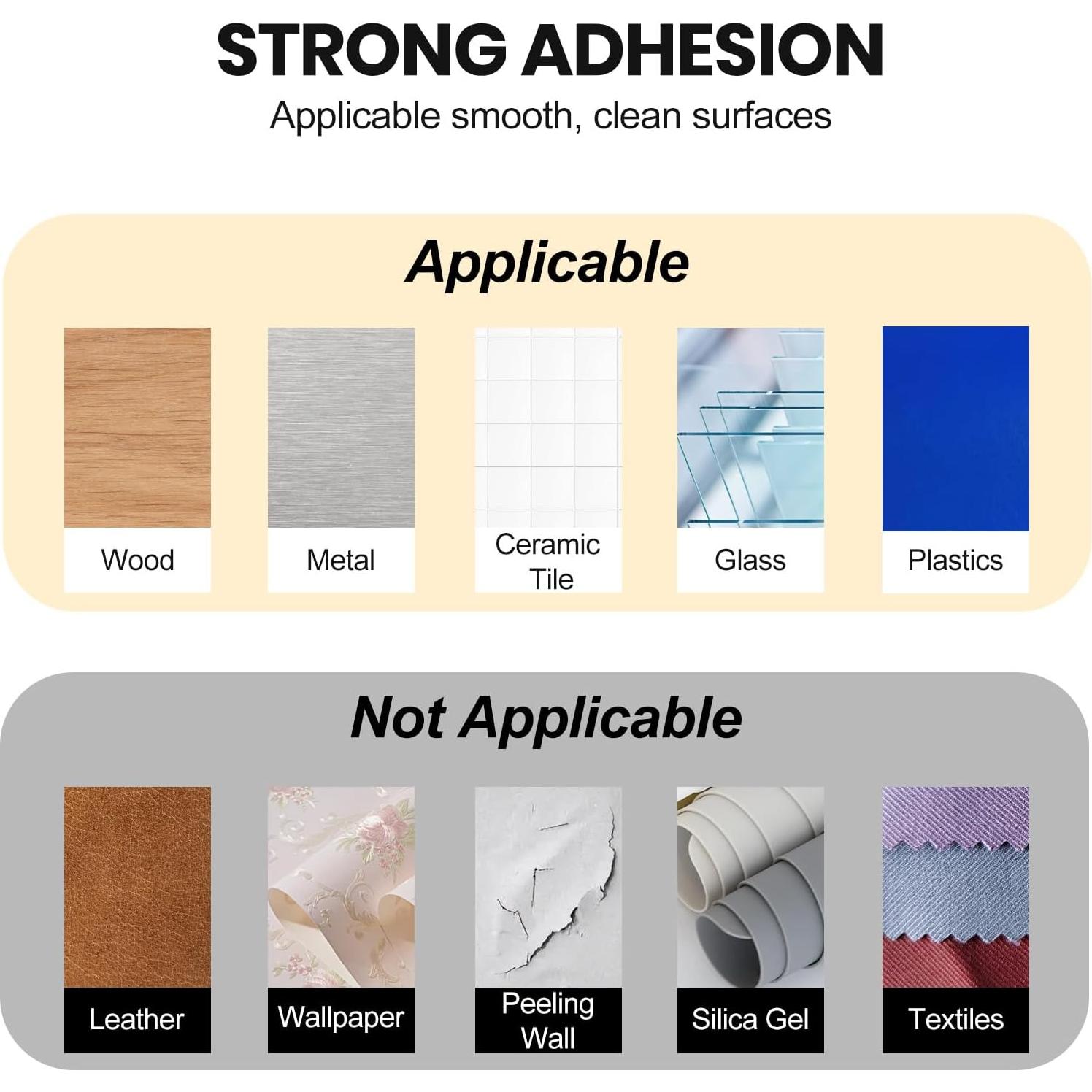 60 Clips de Cable Adhesivos Transparentes OIIVPWUL 1.4x1.4cm