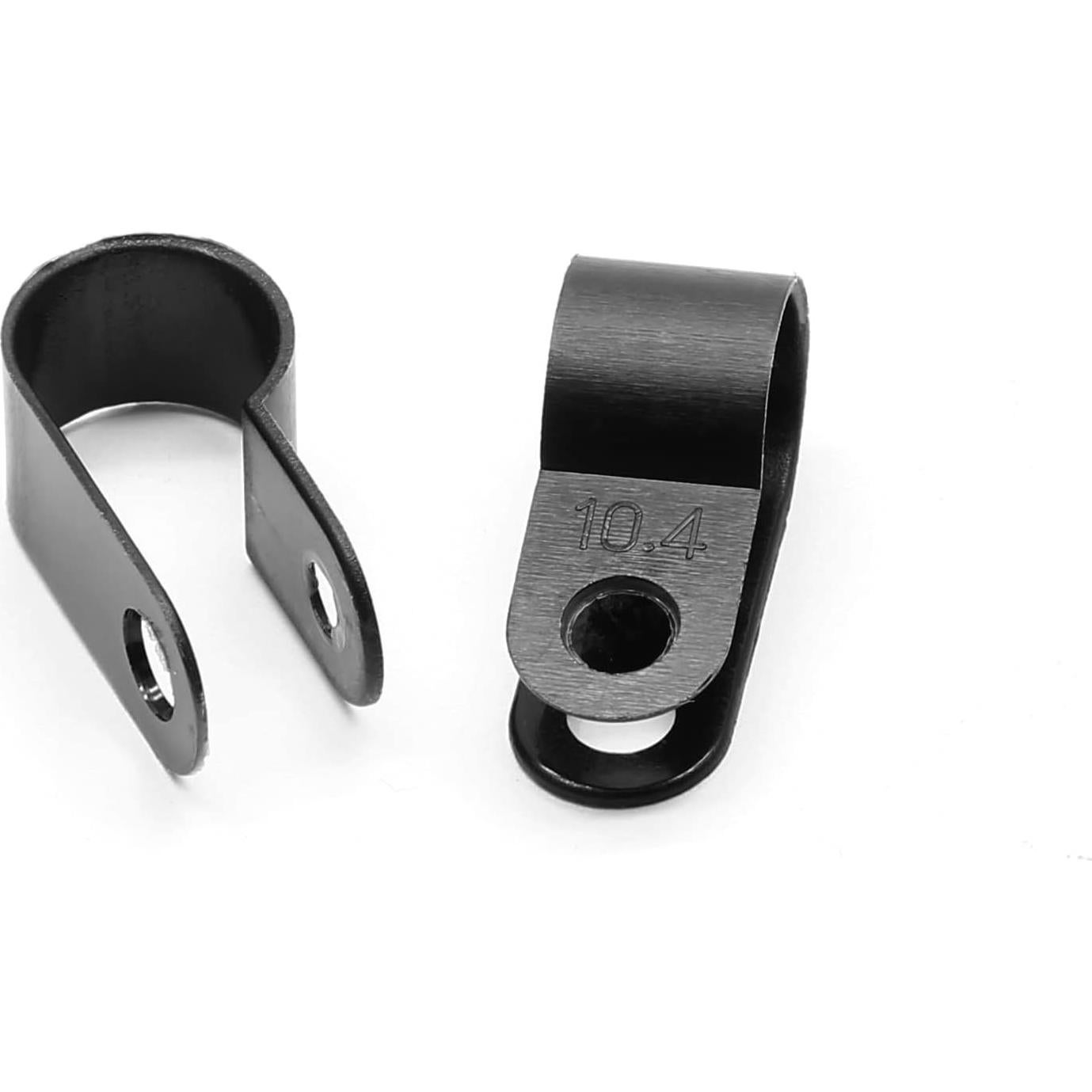 60 Clips de Cable de Nylon Atornillables Suiwotin 10.4mm Negro