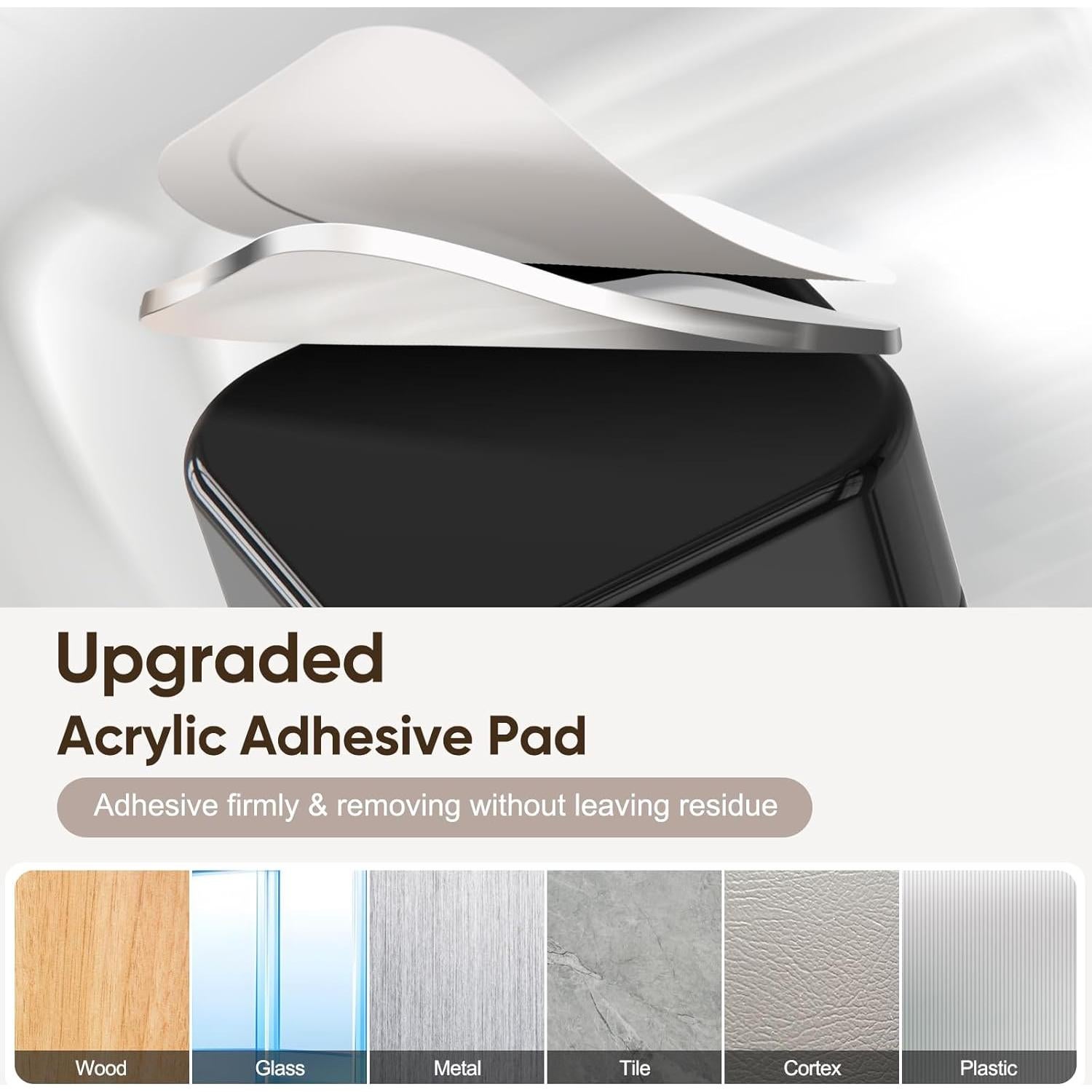 9 Soportes Magnéticos para Cables Wtufaelk - Organizador Negro