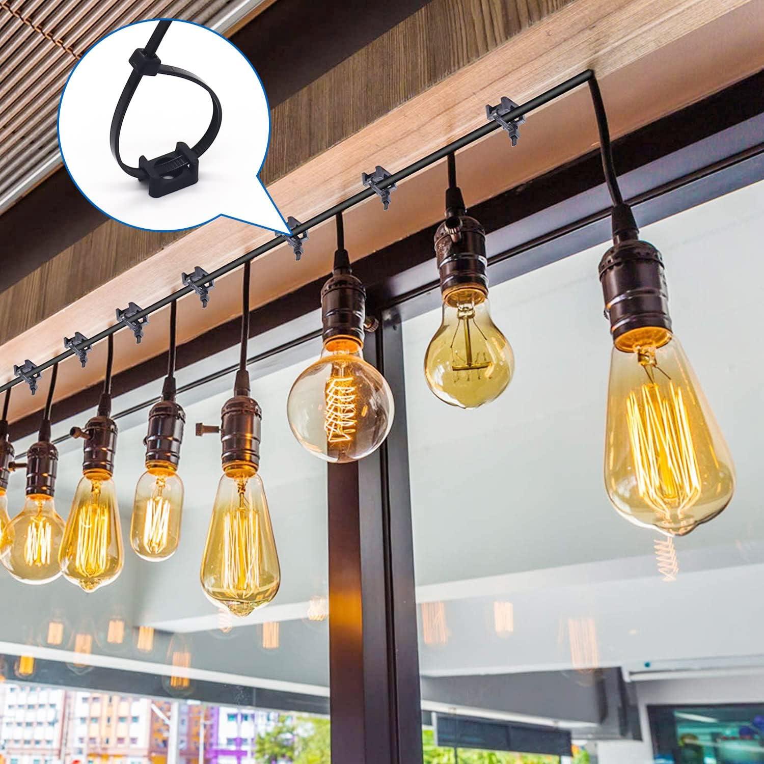 Kit de Montaje de Cable Zip Tie ALLWIN 120 Pcs 20.32 cm Negro