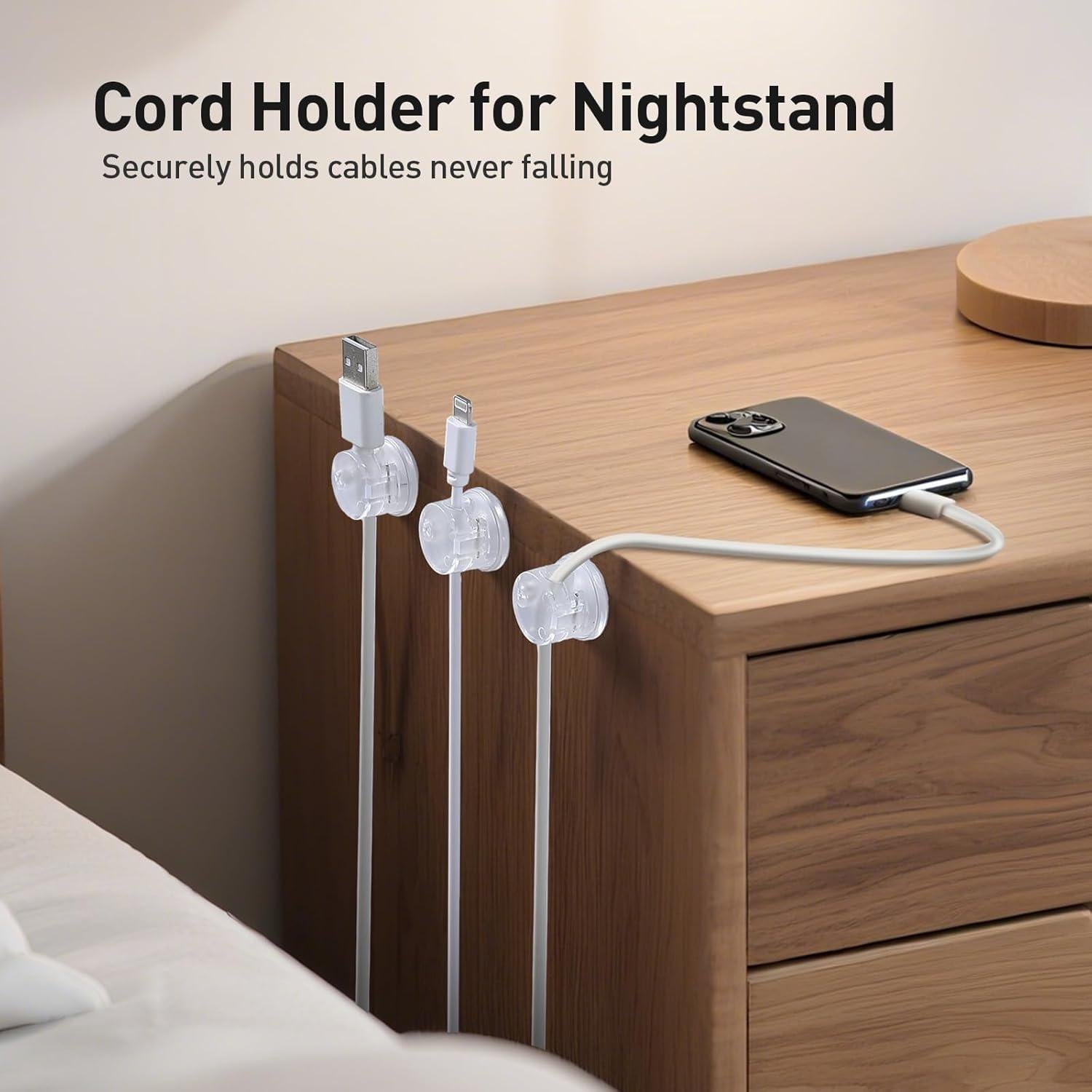 Clips Magnéticos para Cables AGPTEK 8 Piezas Transparente