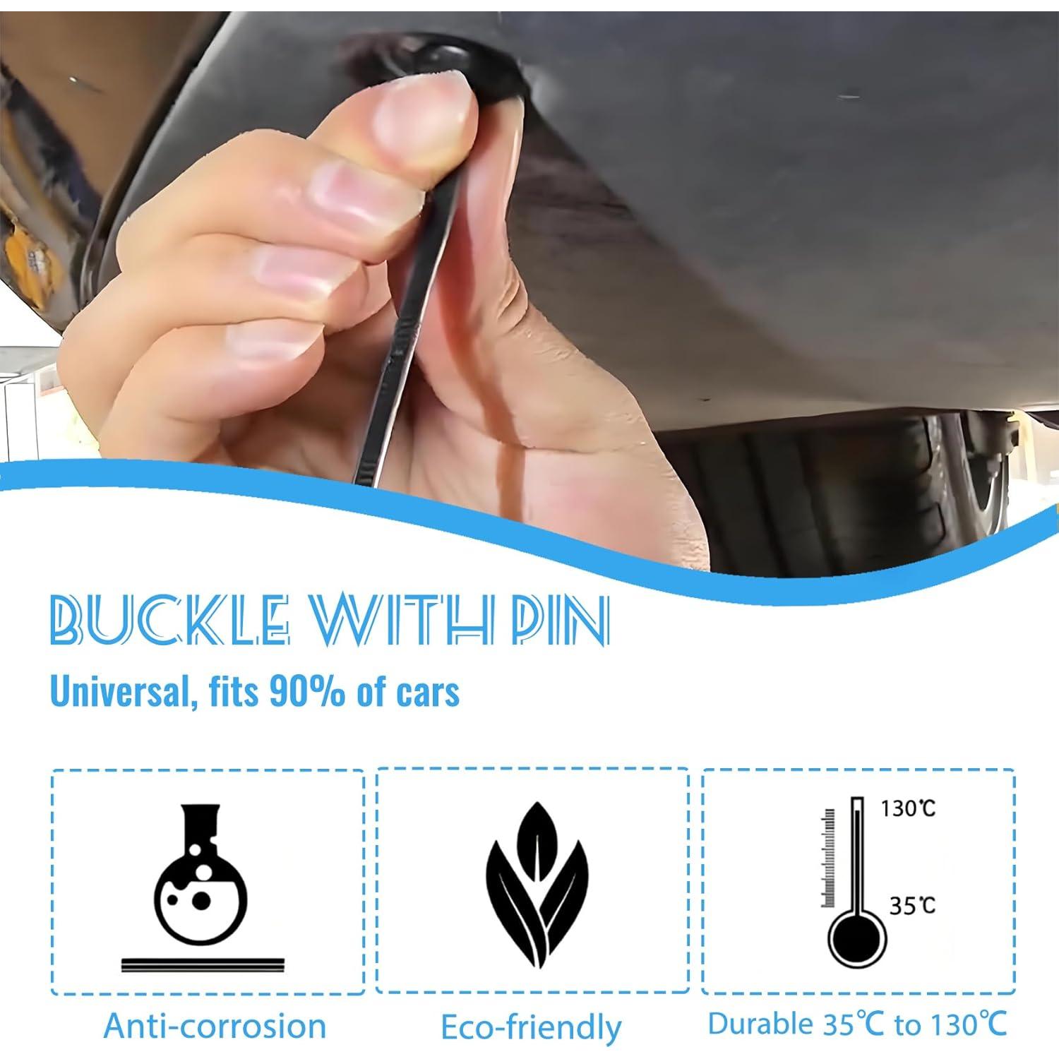 100 Bridas de Nylon Universal Genérico para Automóviles 9cm