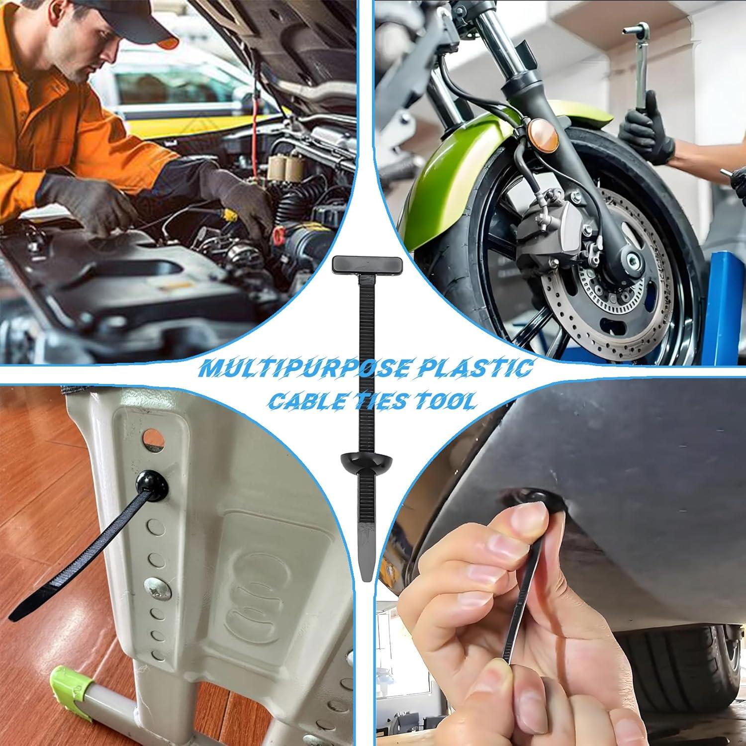 100 Bridas de Nylon Universal Genérico para Automóviles 9cm