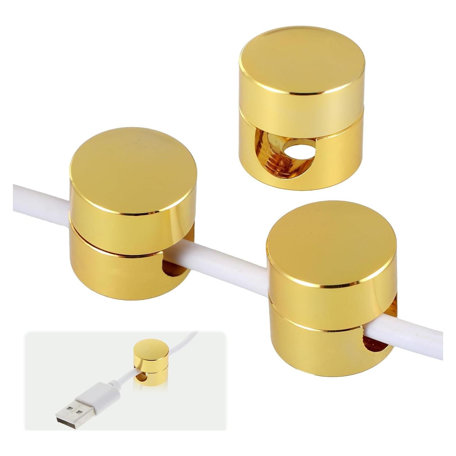 Soporte de Cargador Mabor para Mesita de Noche - 3 Piezas Dorado