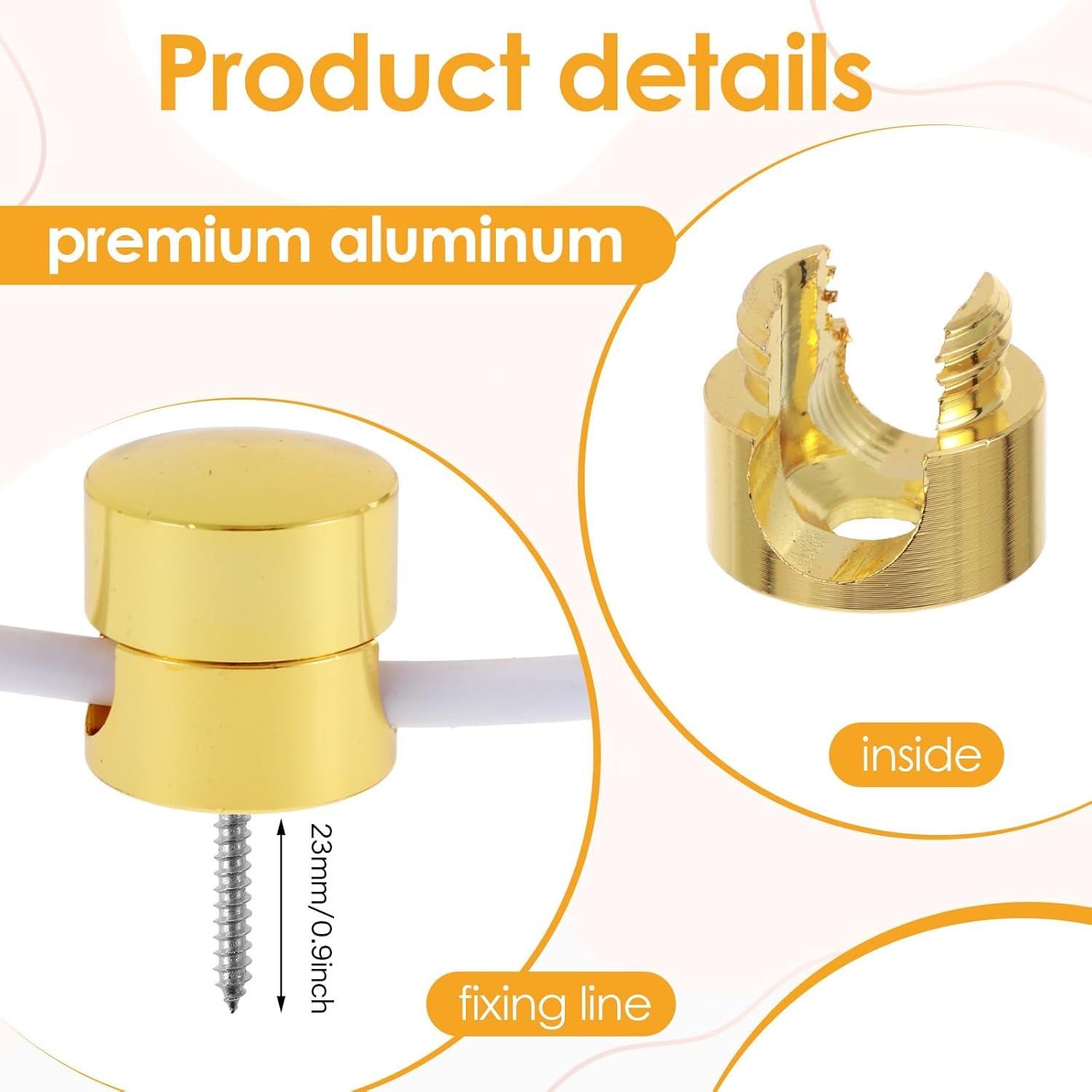 Soporte de Cargador Mabor para Mesita de Noche - 3 Piezas Dorado