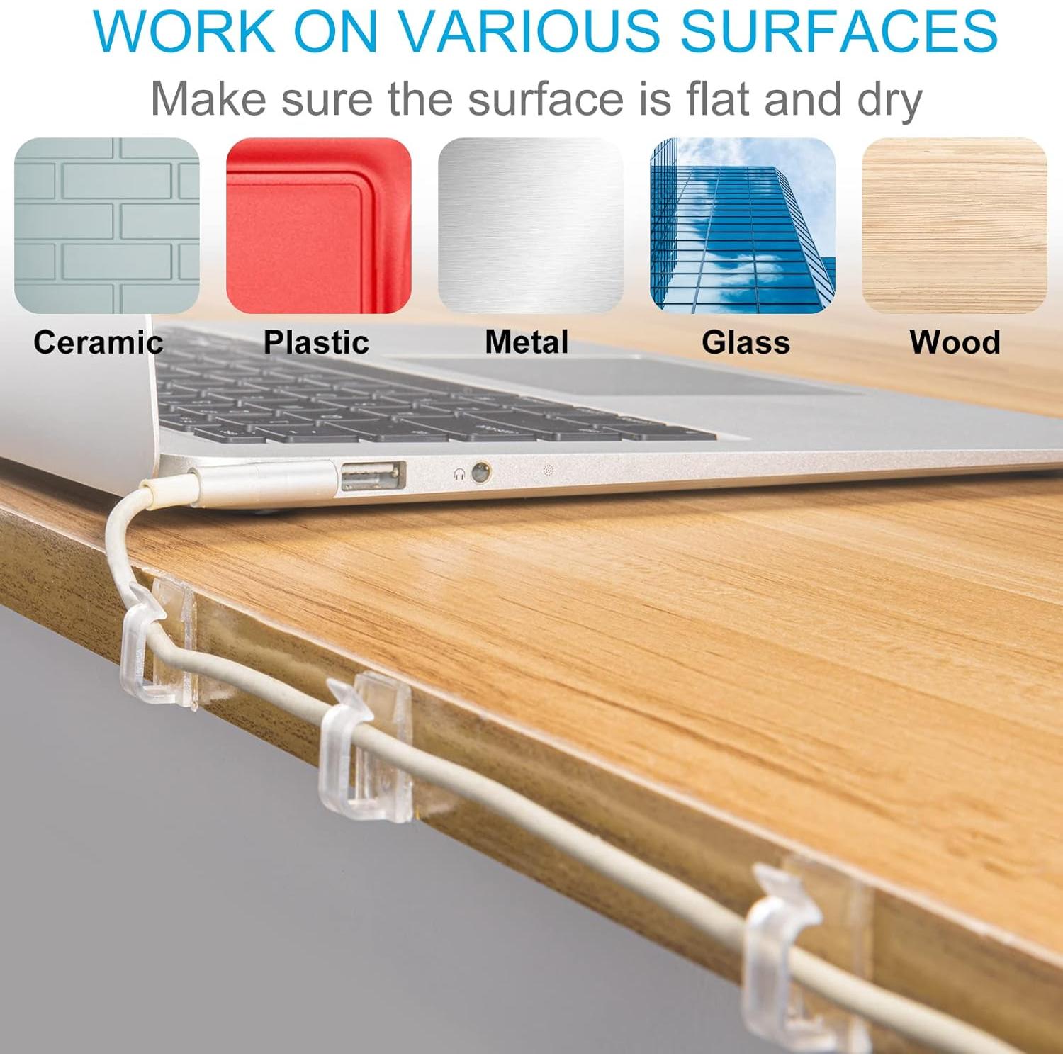 105 Clips Adhesivos para Luces de Navidad TidyHelper - Pequeños y Grandes