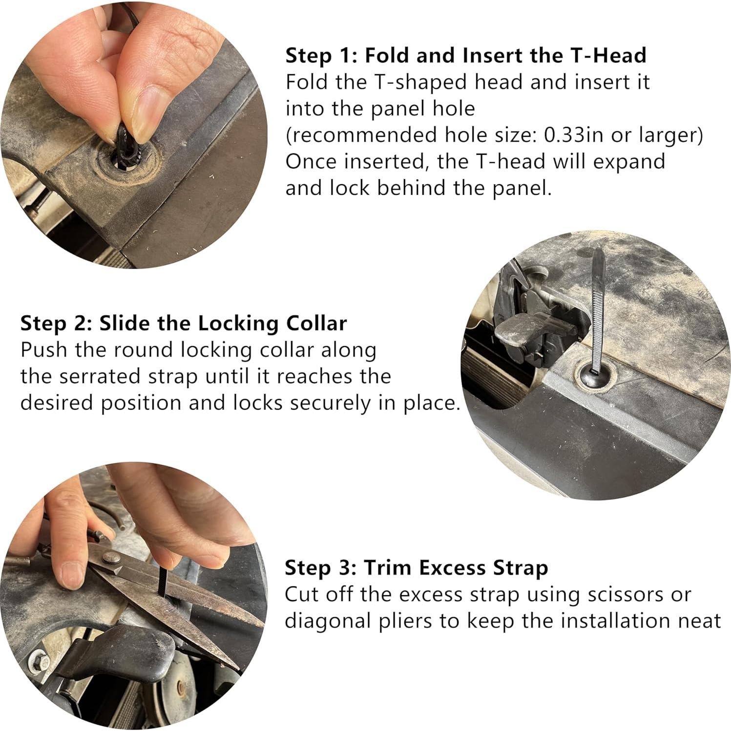 150 Piezas Hebillas y Bridas de Nylon DUMPILL para Automóvil