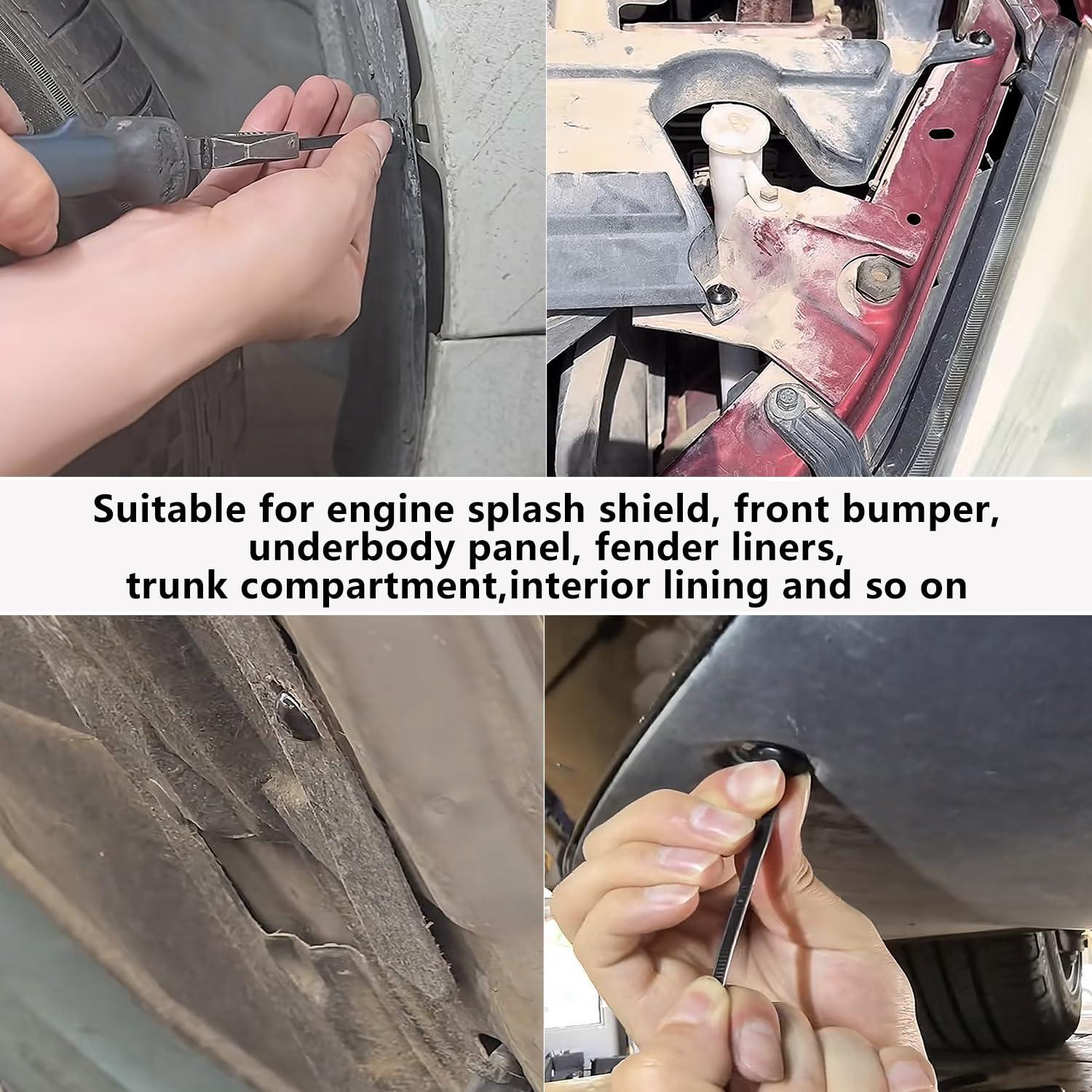 150 Piezas Hebillas y Bridas de Nylon DUMPILL para Automóvil