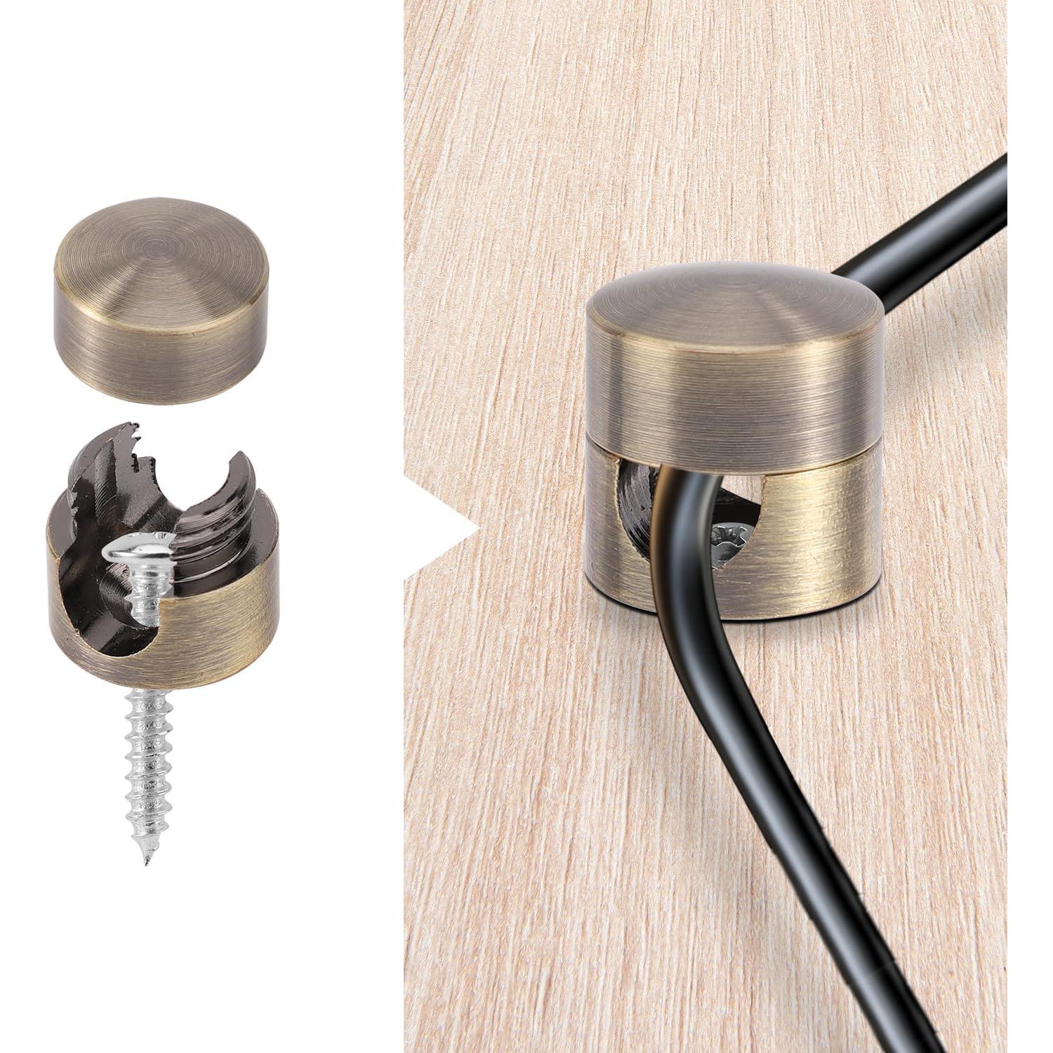 3 Anclajes de Cable Adhesivos de Aluminio Gosknor - Bronce
