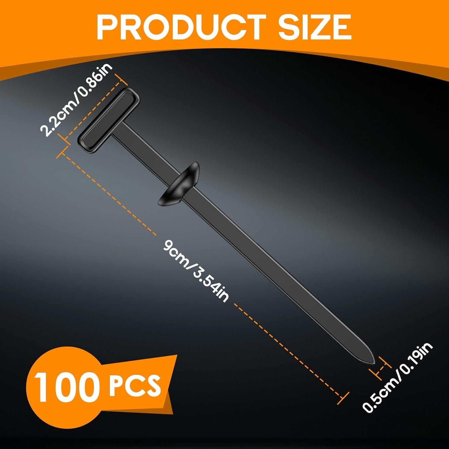 100 Hebillas de Cinta de Cable Universal Nylon Maijia 9cm