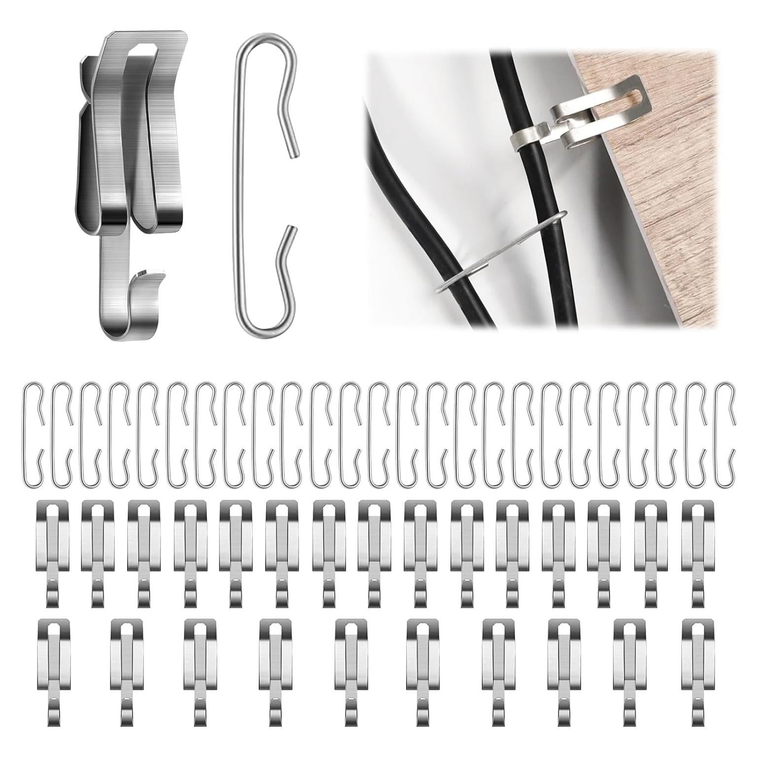 50 Clips de Cable Térmico TTQ para Techo - Aluminio Resistente