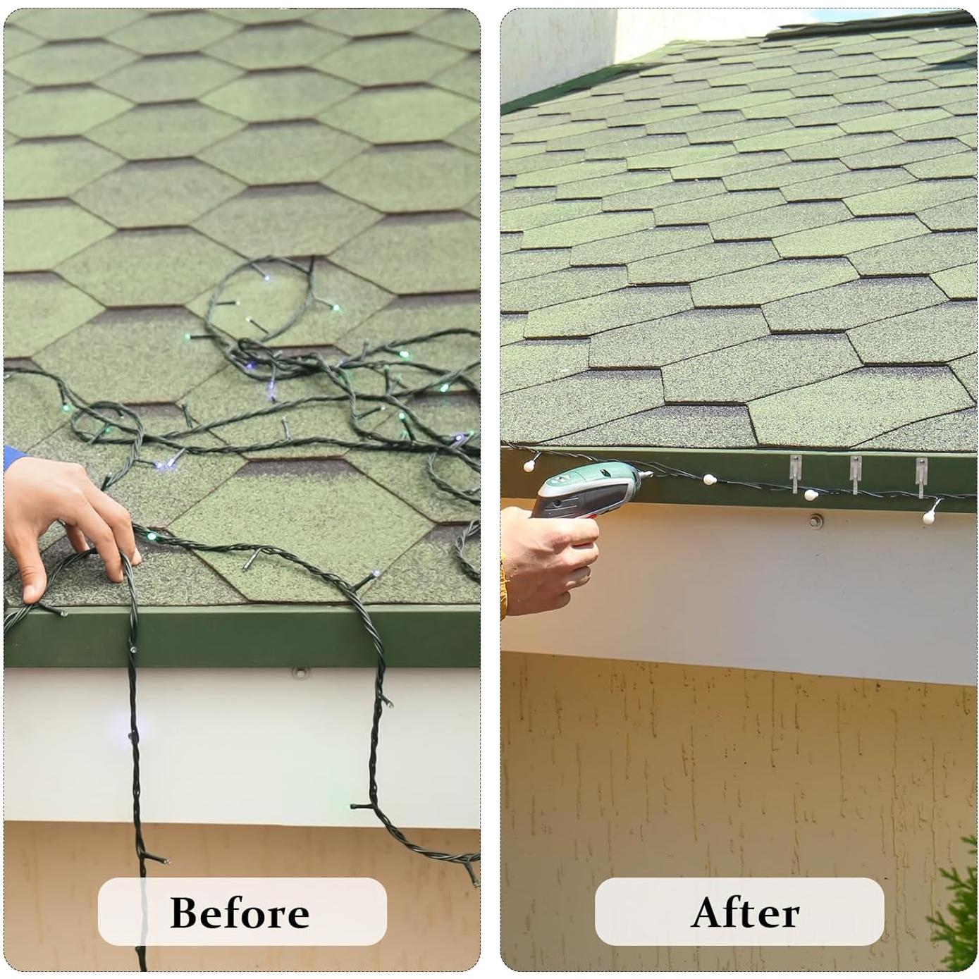 50 Clips de Cable Térmico TTQ para Techo - Aluminio Resistente