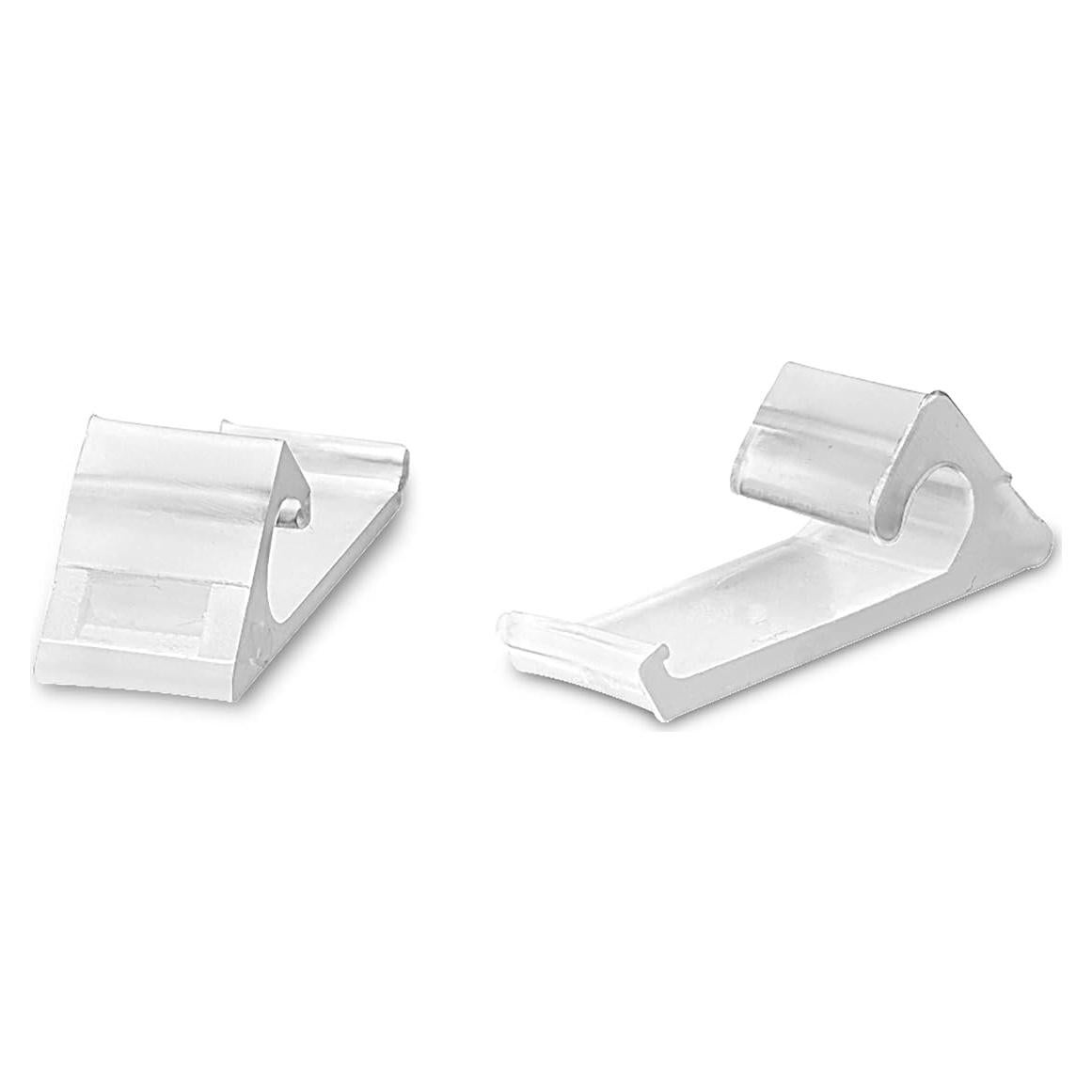 Clips para Cables de Revestimiento THE CIMPLE CO, 100 PCS, Nylon Blanco
