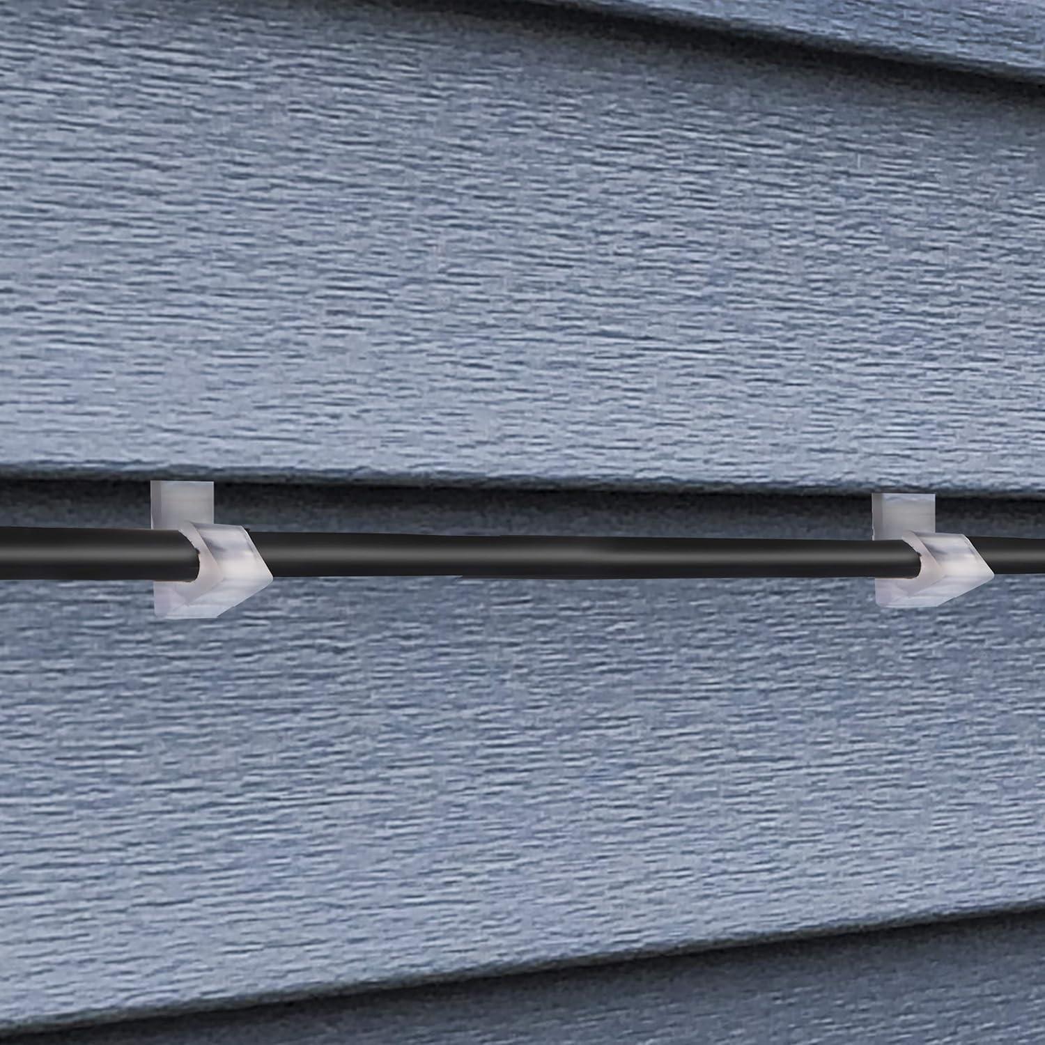 Clips para Cables de Revestimiento THE CIMPLE CO, 100 PCS, Nylon Blanco