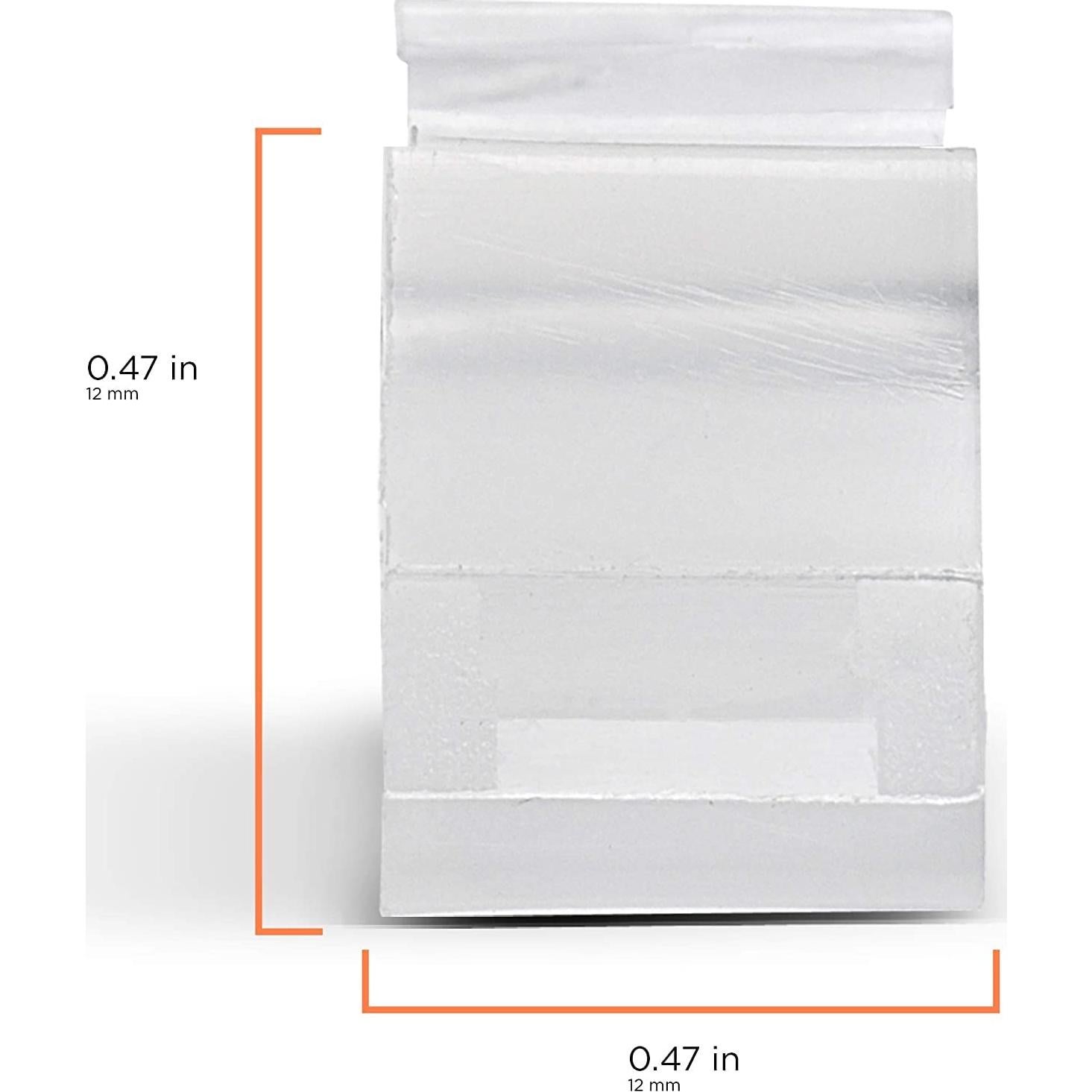 Clips para Cables de Revestimiento THE CIMPLE CO, 100 PCS, Nylon Blanco