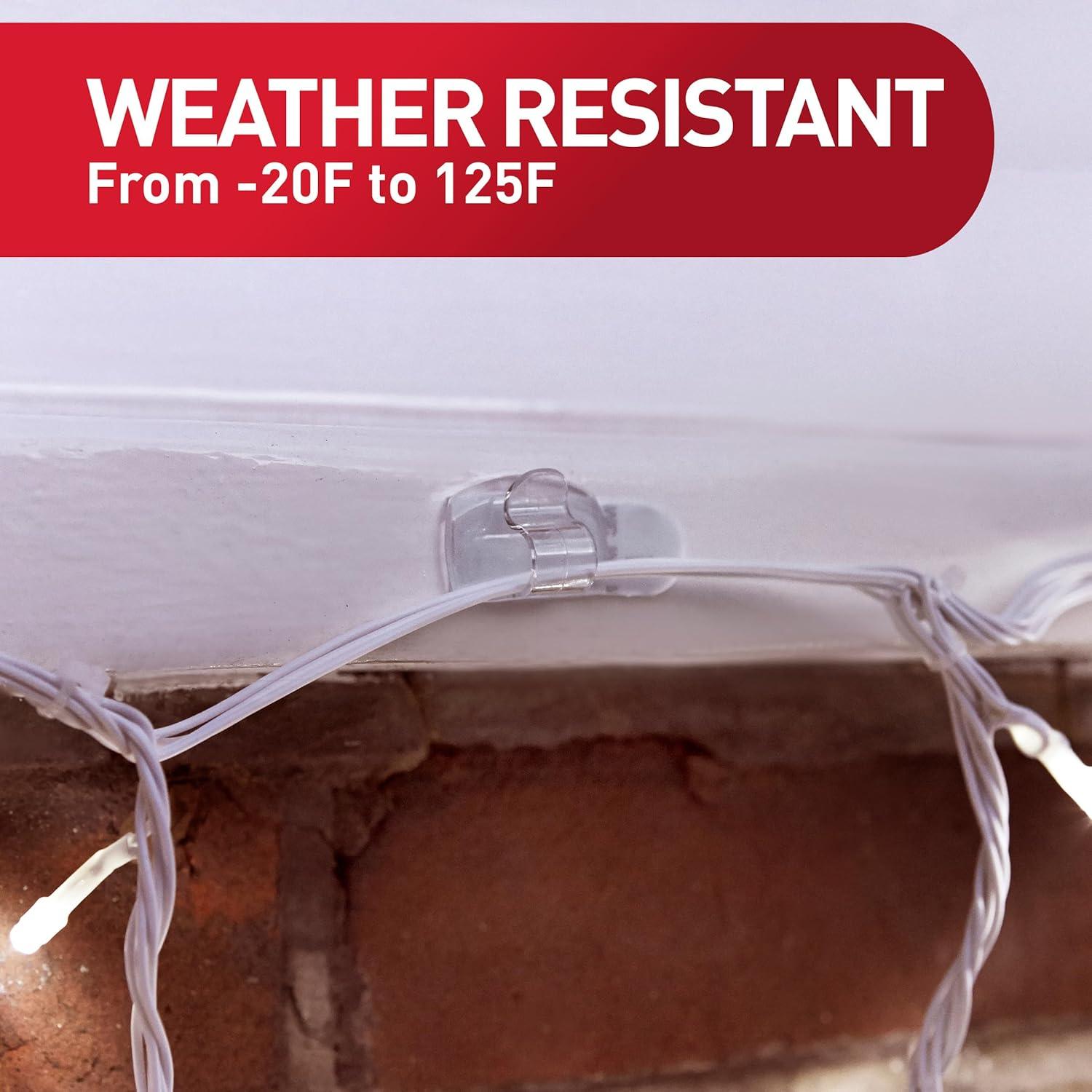 Clips Transparentes para Luces Exteriores Command - 20 Unidades