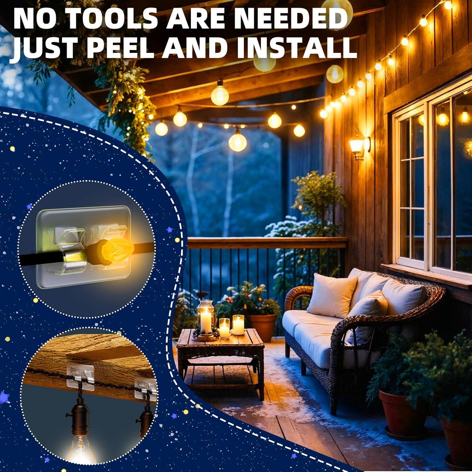 Ganchos Adhesivos para Cables IFLOH - 26 Piezas Resistentes