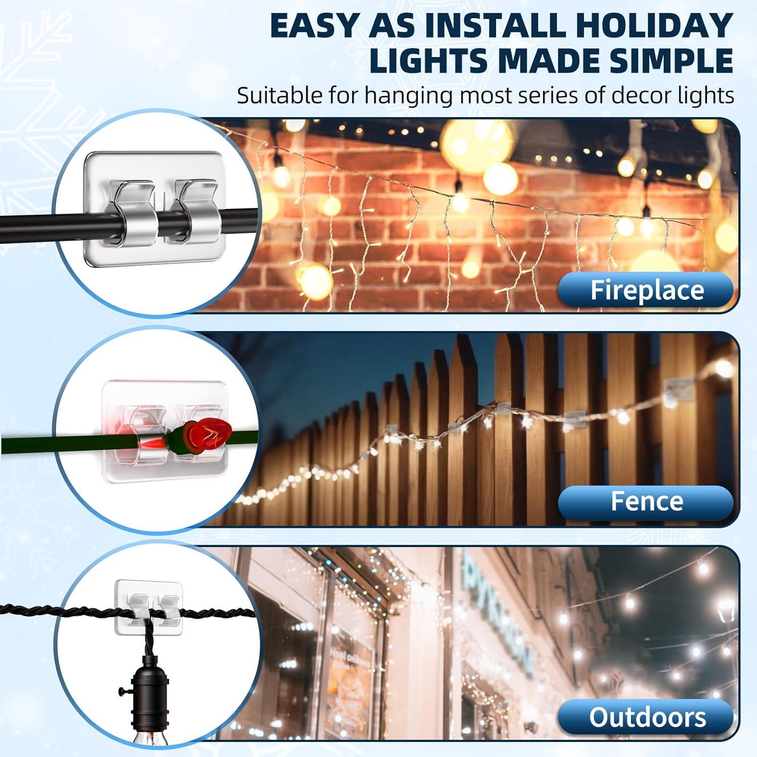 Ganchos Adhesivos para Cables IFLOH - 26 Piezas Resistentes