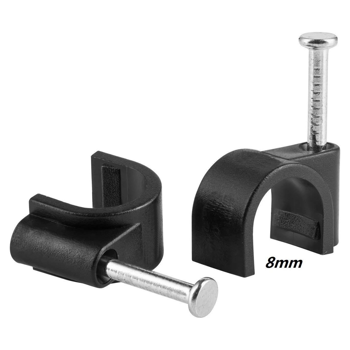 Paquete de 100 Clips de Cable con Clavos Zongwo 8mm para Organizar