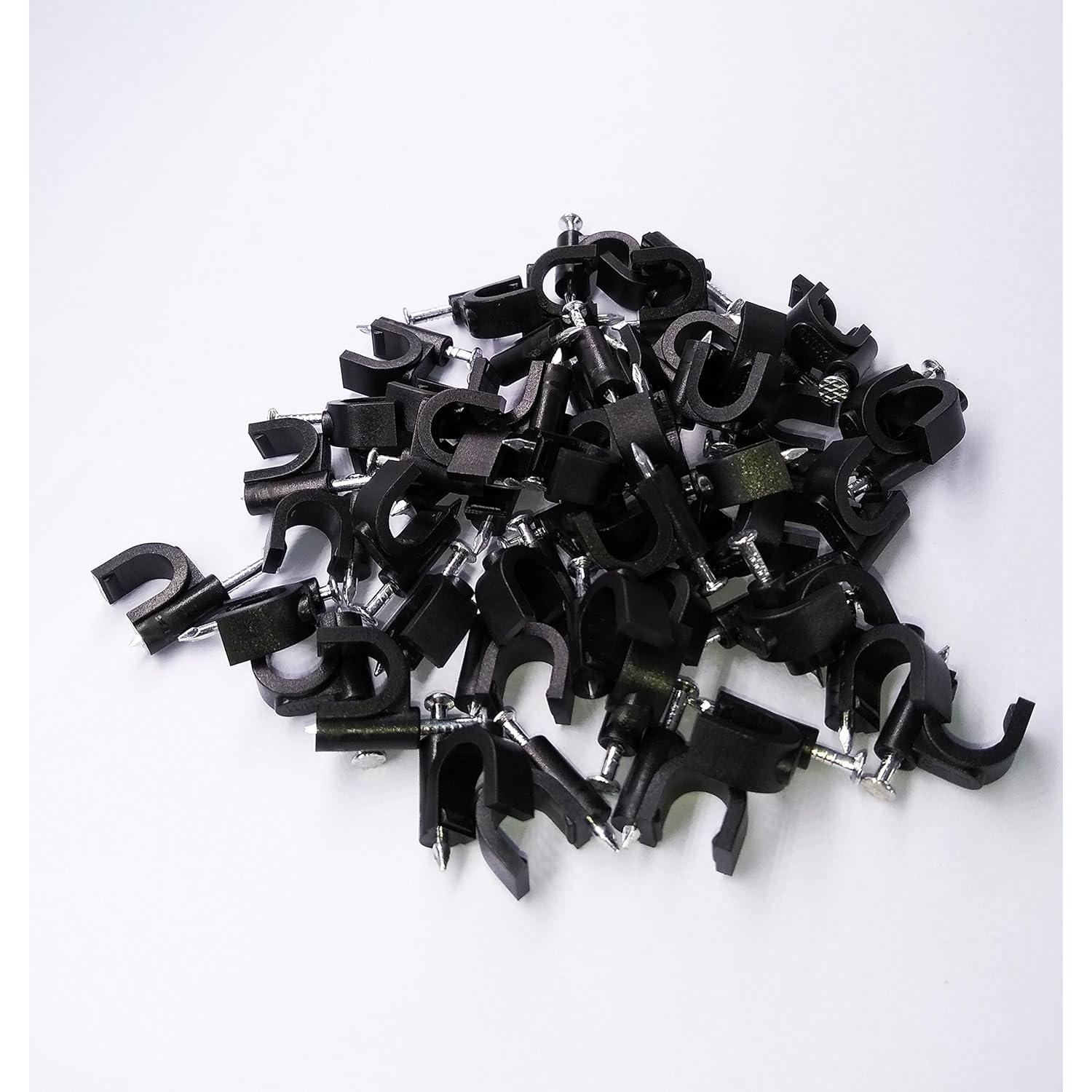 Paquete de 100 Clips de Cable con Clavos Zongwo 8mm para Organizar