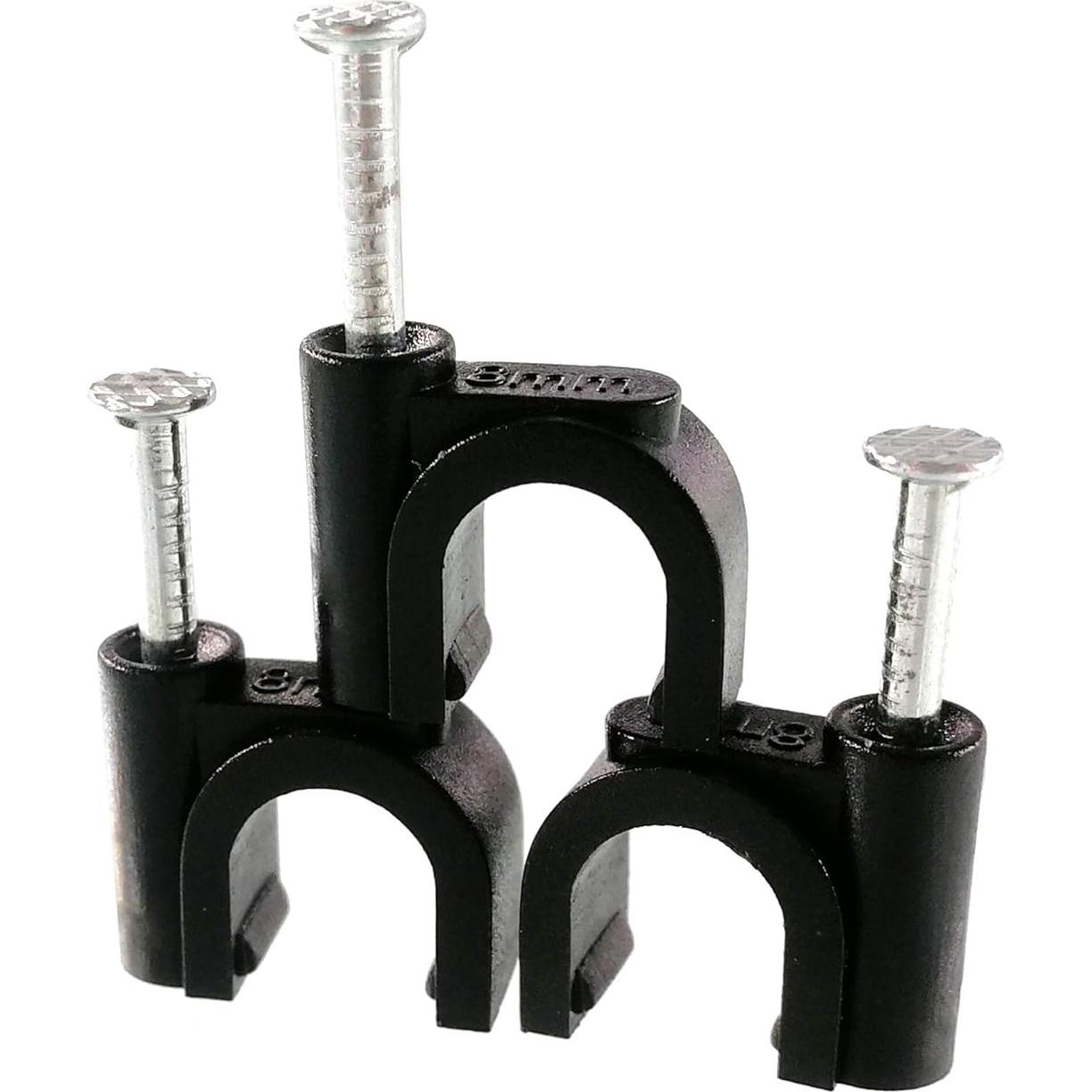 Paquete de 100 Clips de Cable con Clavos Zongwo 8mm para Organizar