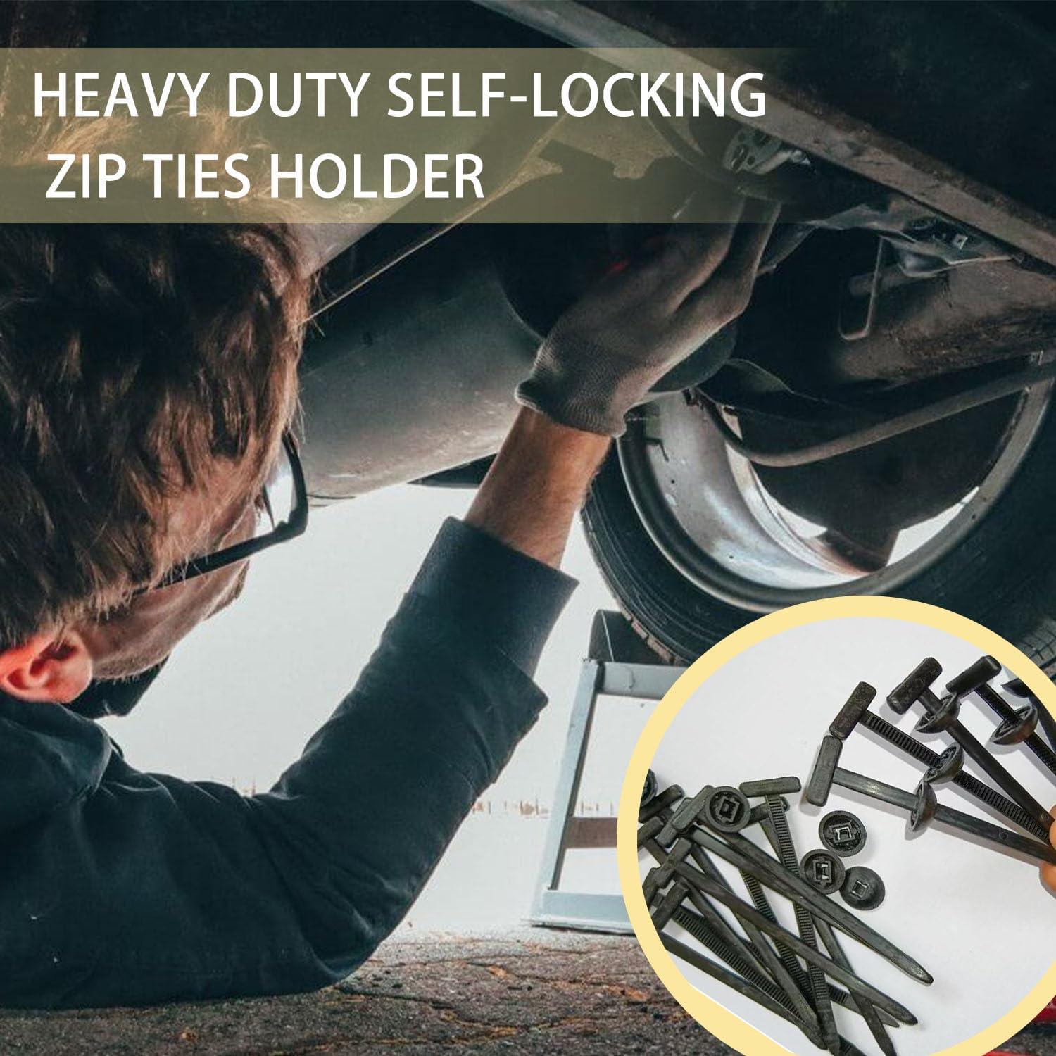 Hebilla de Brida de Cable Universal BOVVSKY 100pcs Nylon