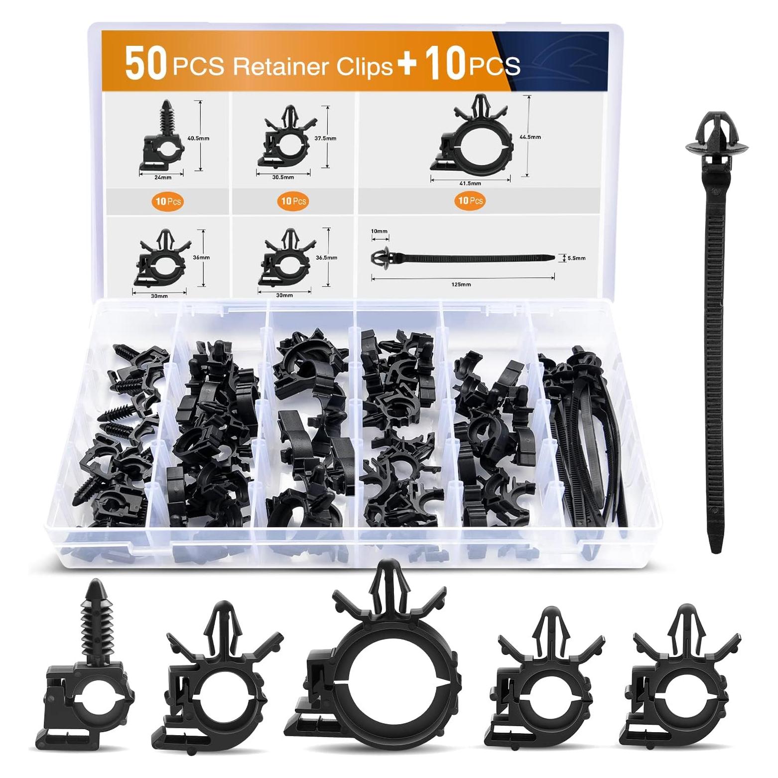 Kit 60 Clips de Enrutamiento de Cable GOOACC para Auto
