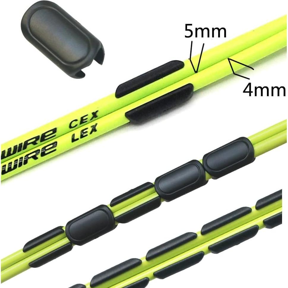 Clips de guía de cable de freno Juscycling 4mm y 5mm - Paquete de 4