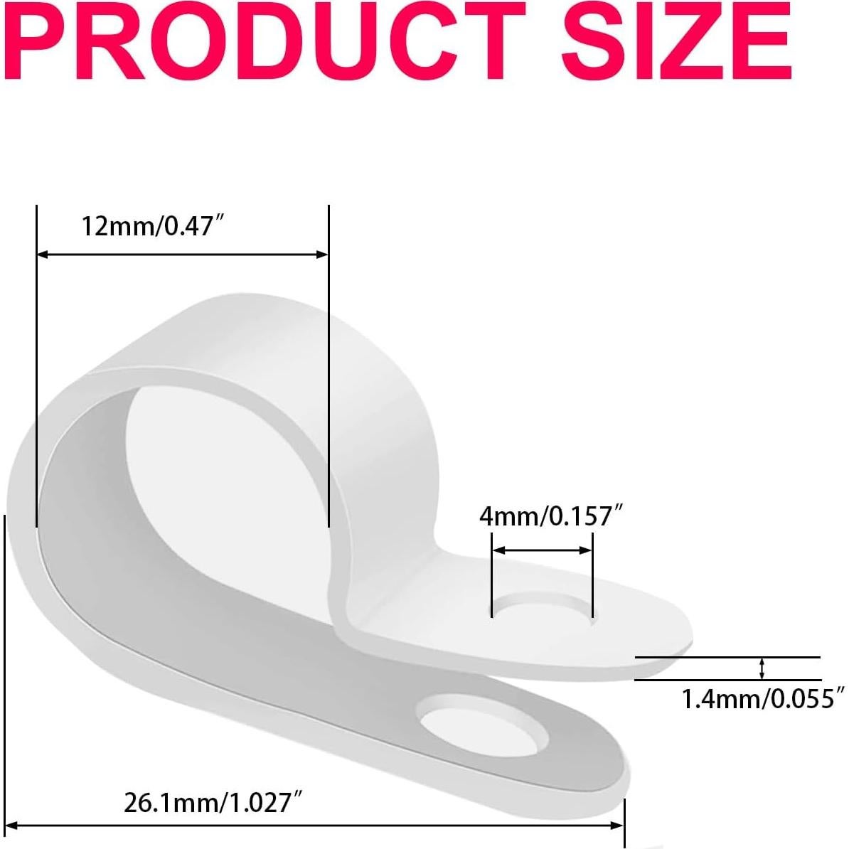 Paquete de 100 Clips de Luz de Cuerda Nanzgecc 1.27 cm