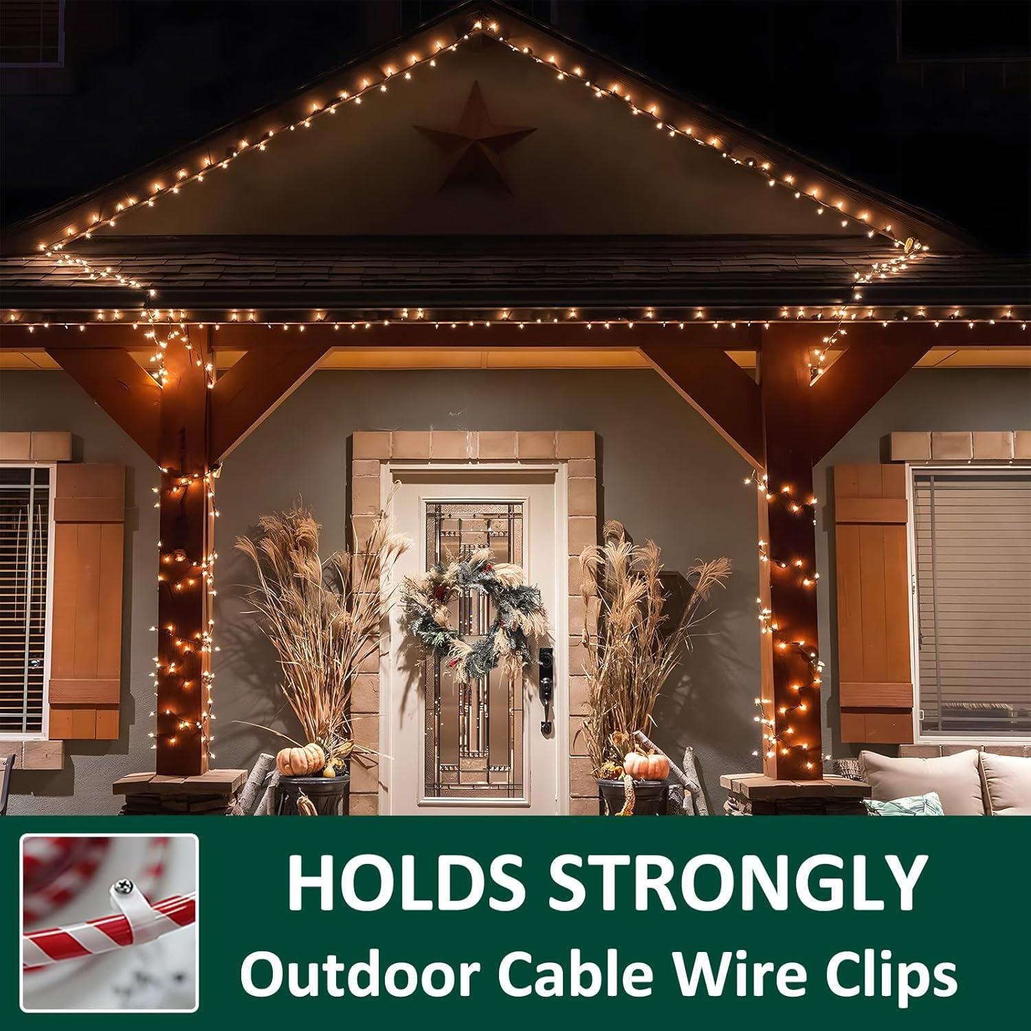 Paquete de 100 Clips de Luz de Cuerda Nanzgecc 1.27 cm