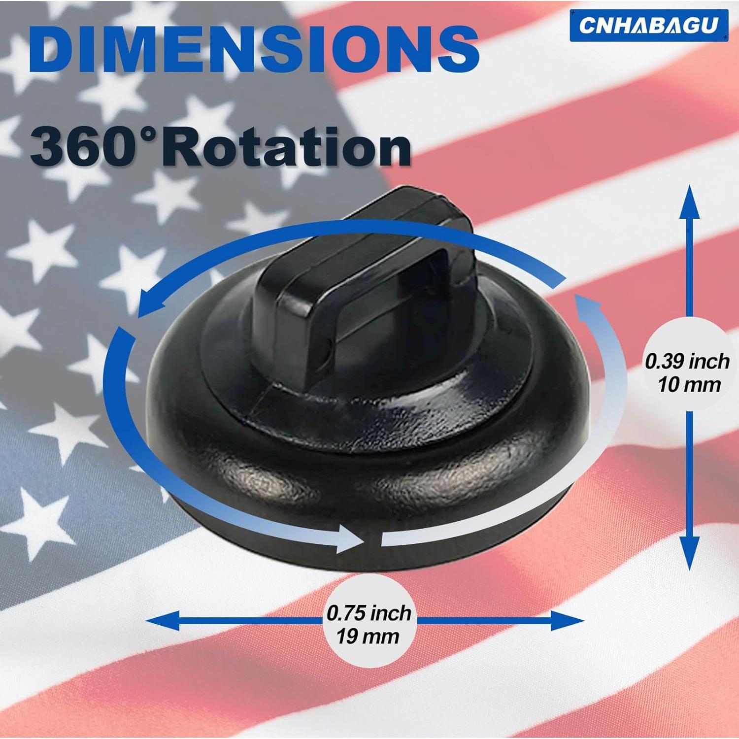 Soportes de Montaje de Cables Magnéticos CNHABAGU 40 Piezas Negro