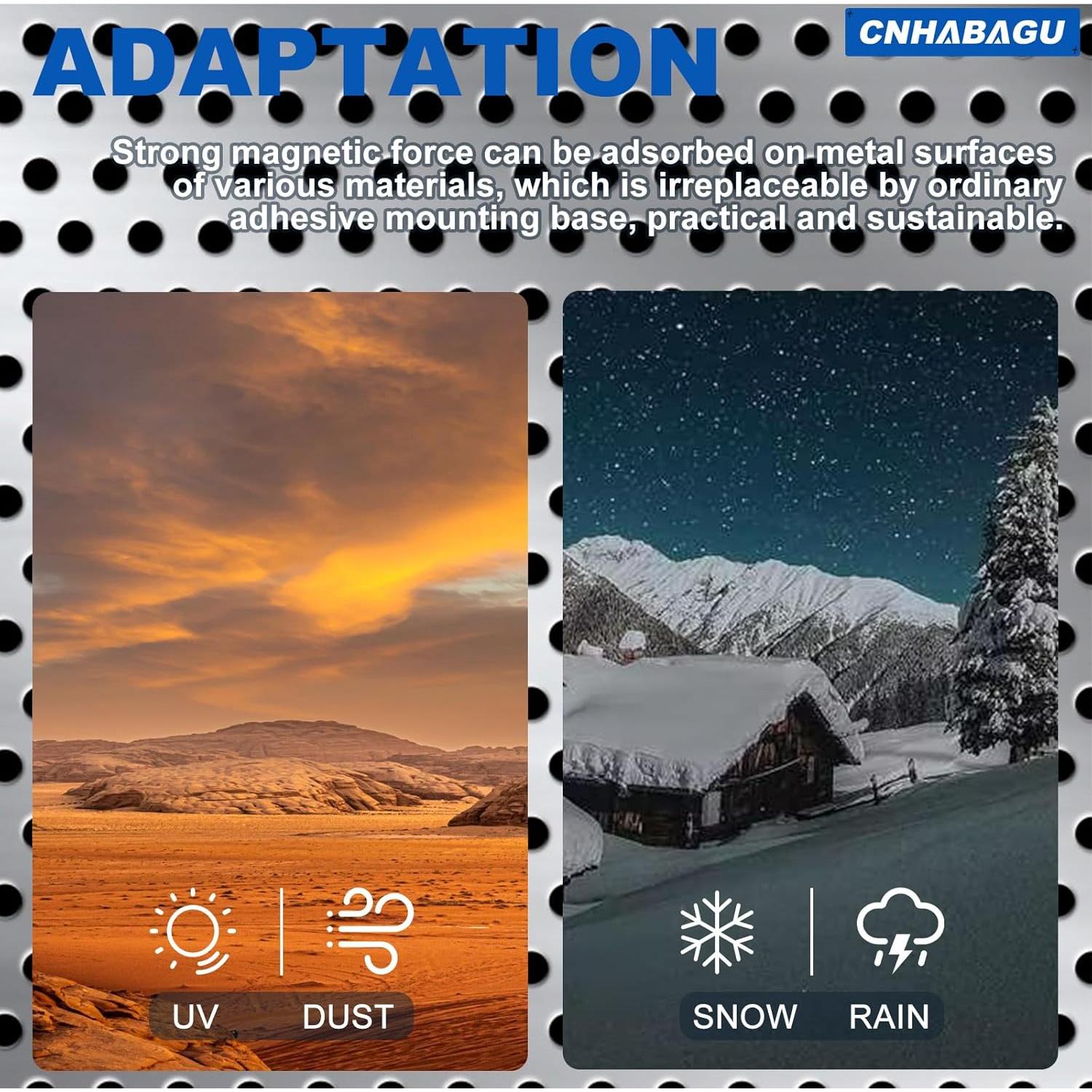 Soportes de Montaje de Cables Magnéticos CNHABAGU 40 Piezas Negro