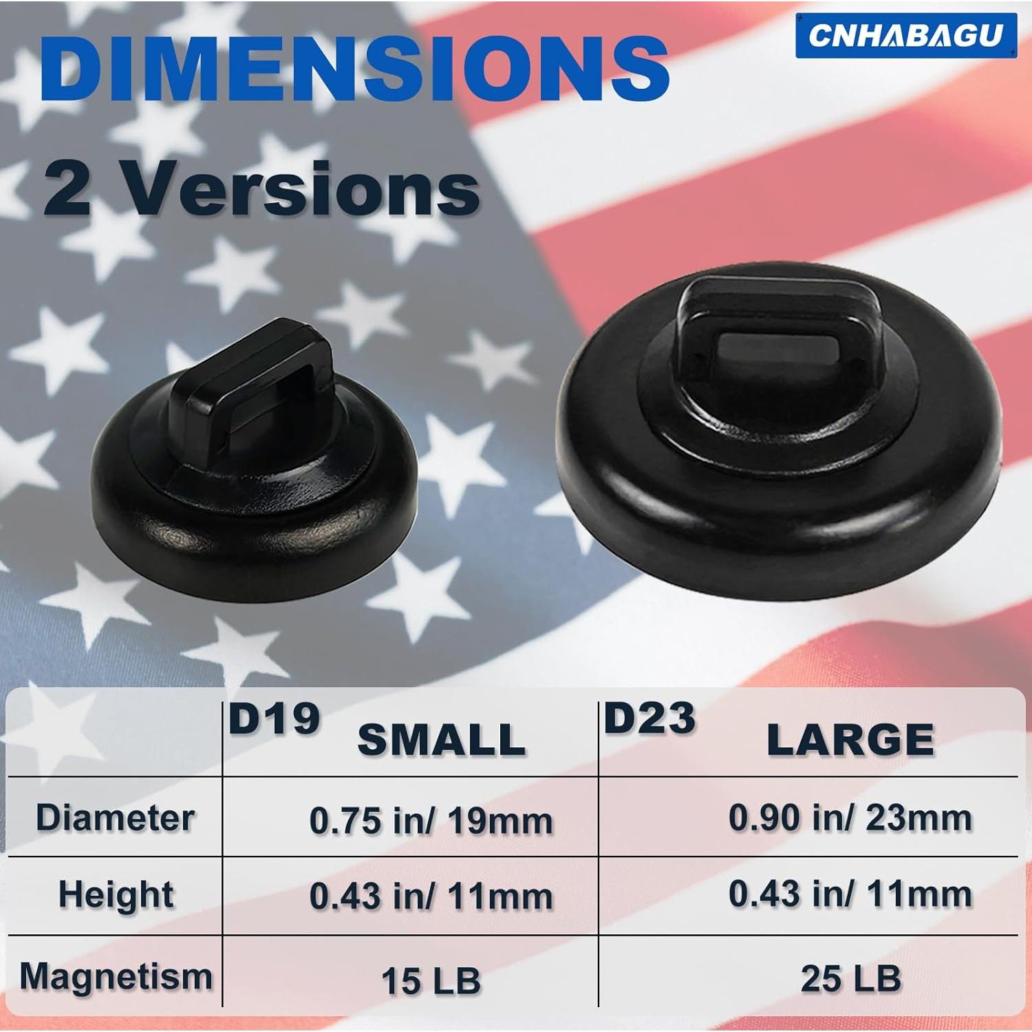 Soportes de Montaje de Cables Magnéticos CNHABAGU 40 Piezas Negro