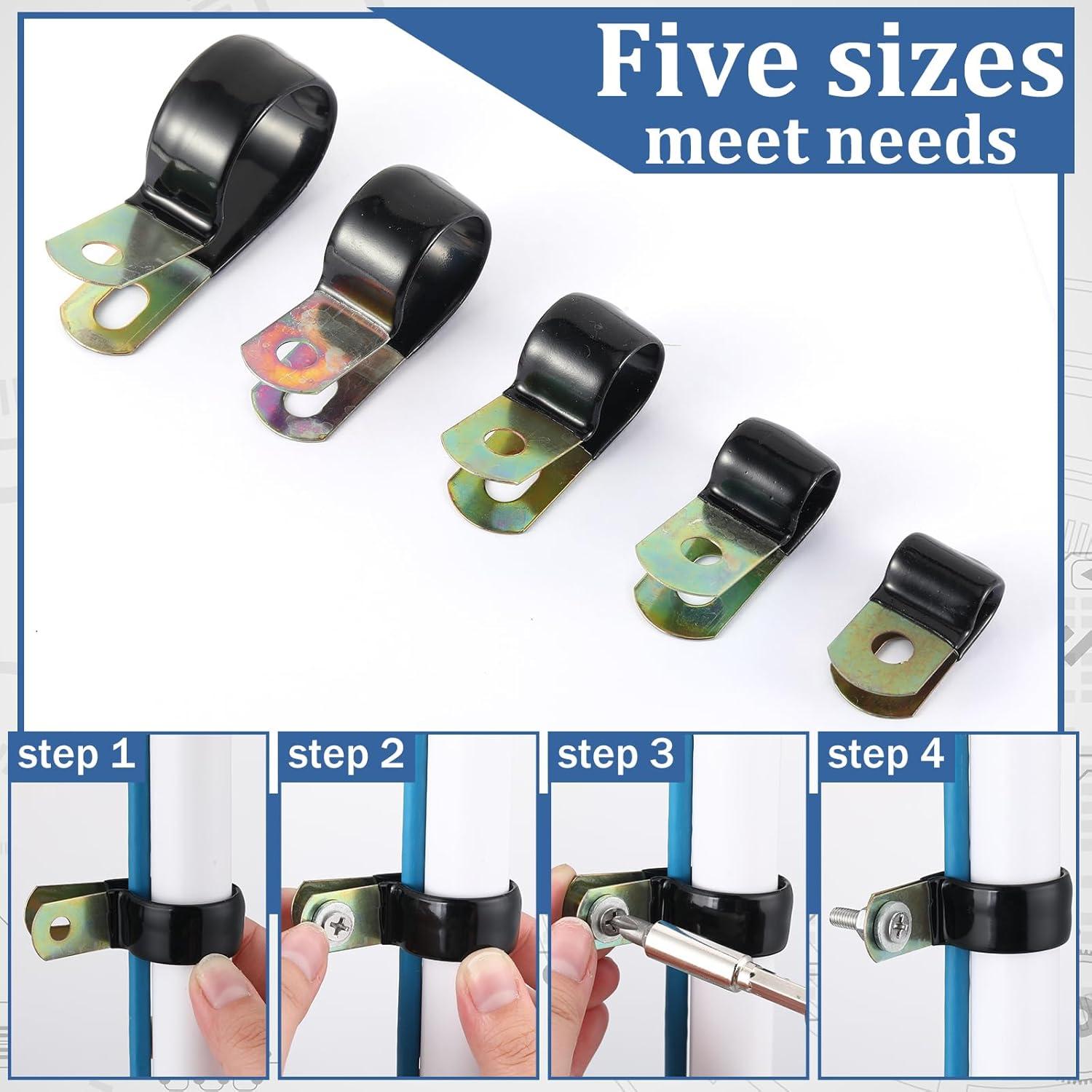 50 Abrazaderas de Cable de Acero Inoxidable Tandefio 6mm