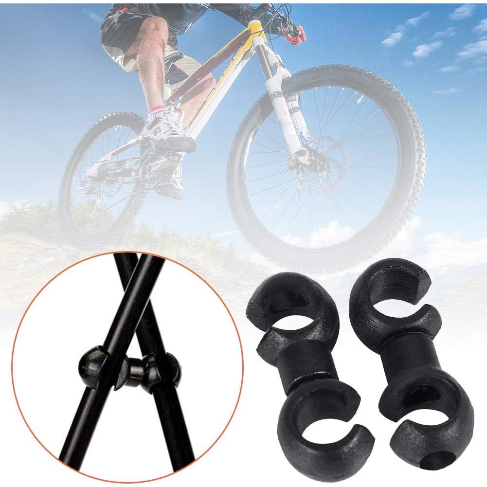10 Clips S-Hook Abrazaderas de Cable Bicicleta Saipe Negro