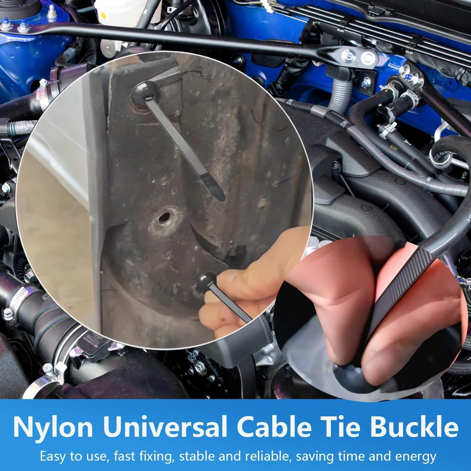 Hebilla de Brida Universal Sufeasdf 50pcs Nylon Alta Resistencia