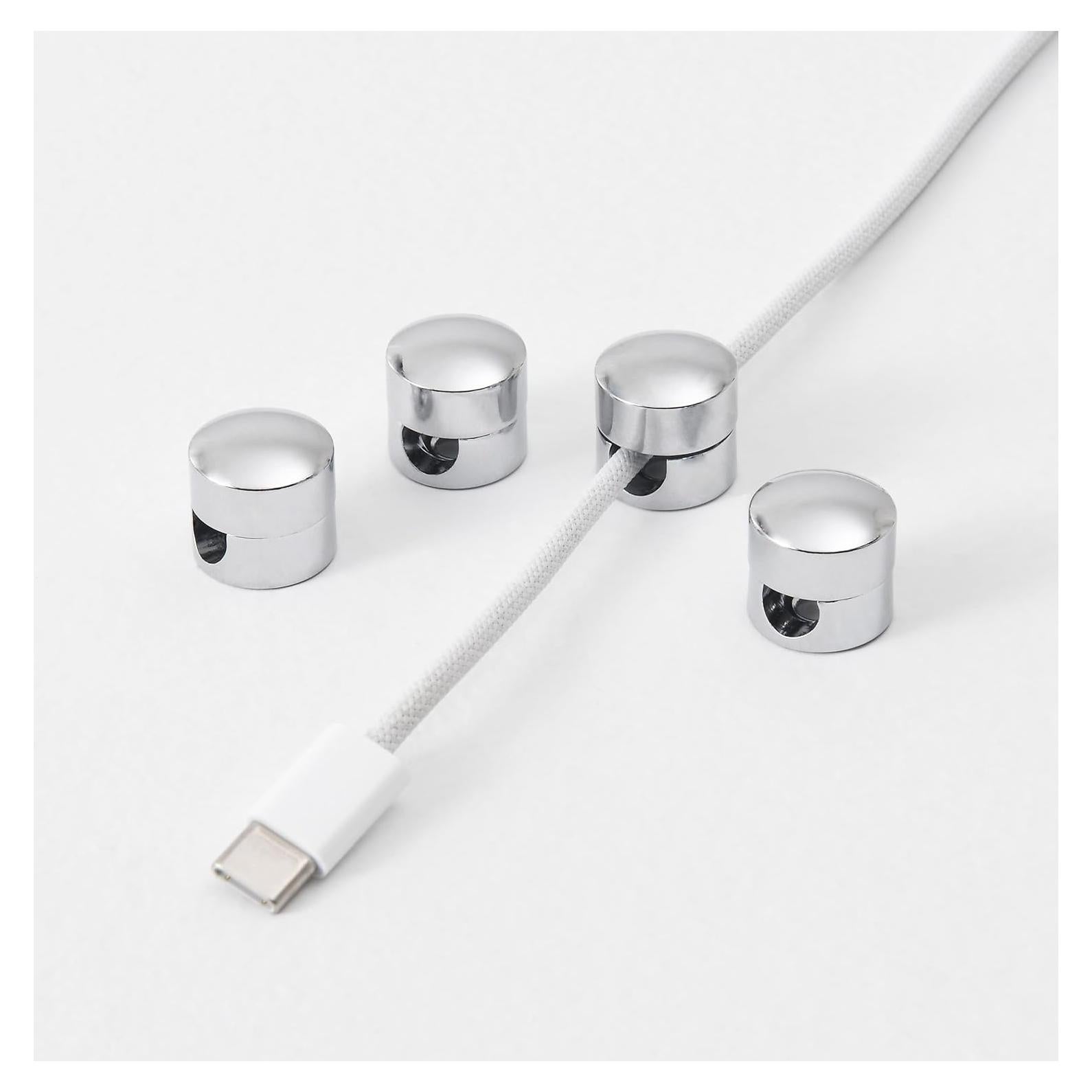 Clip de Cable de Latón Premium MY DESIGN PAD - Organizador Elegante - Paquete de 4