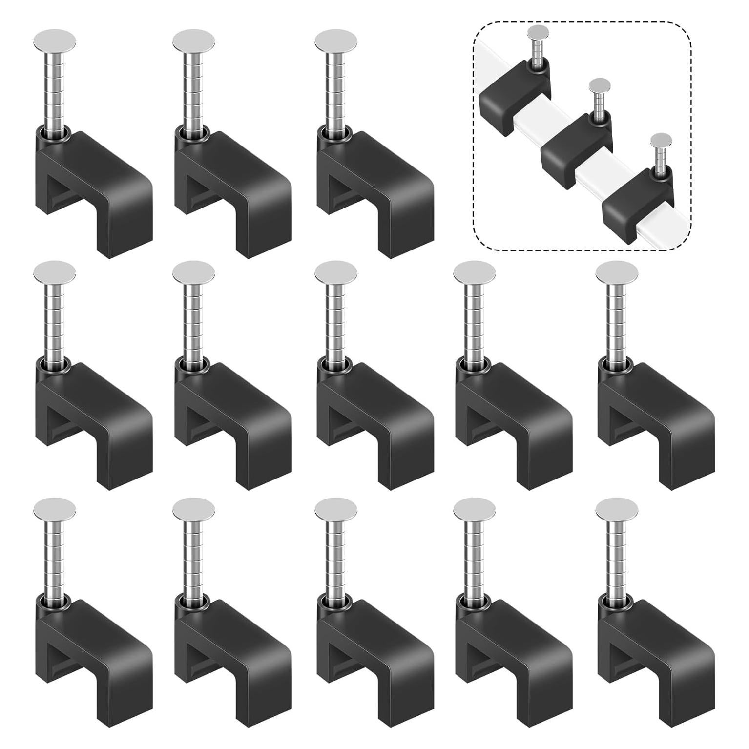 Clips de Cable con Clavo Easytle 100 Pcs 8mm para Pared