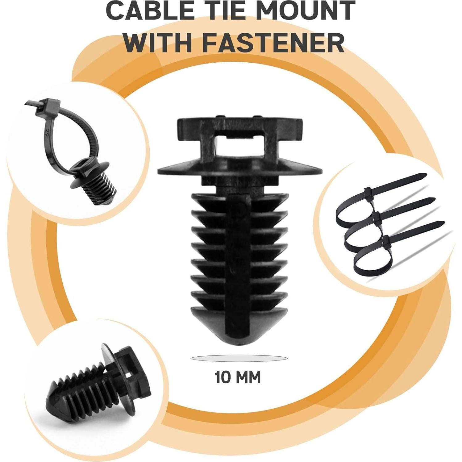 Bridas de Cierre Automático Xislet 160 Pcs Nylon 260g
