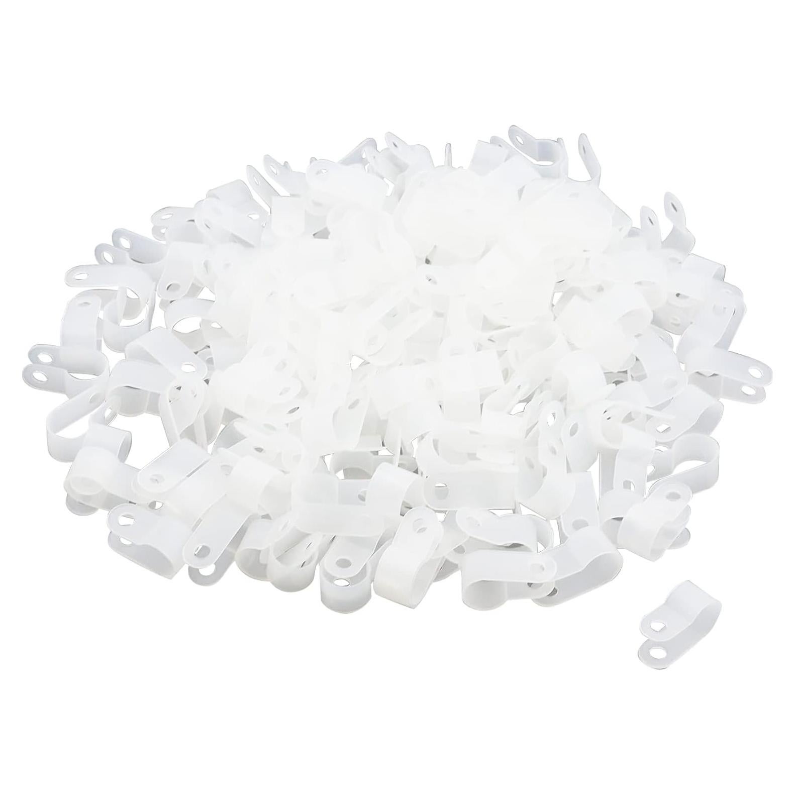 Clips de Nylon Antrader 1/4" (6.4mm) para Cables - Paquete de 200