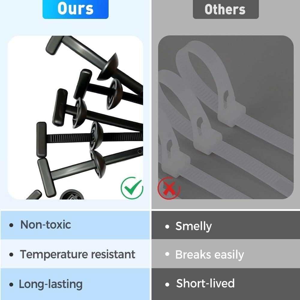 Hebillas de Cinta de Nylon Universal 100 Piezas - Alta Resistencia